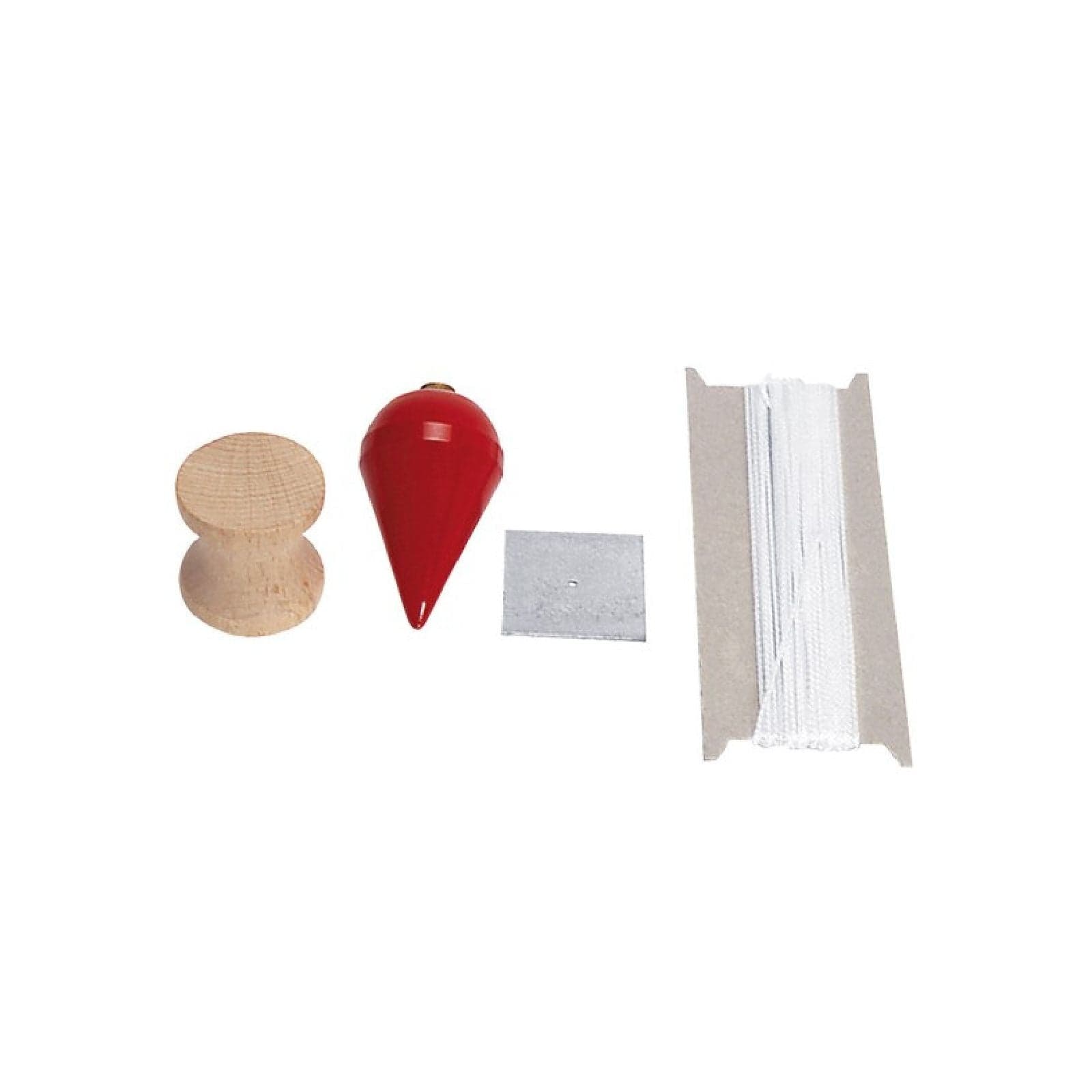 Piombo a pera con scassa in legno, piastrina zincata e filo in nylon in Matite per falegname La Zappa - Altamura, commercioVirtuoso.it