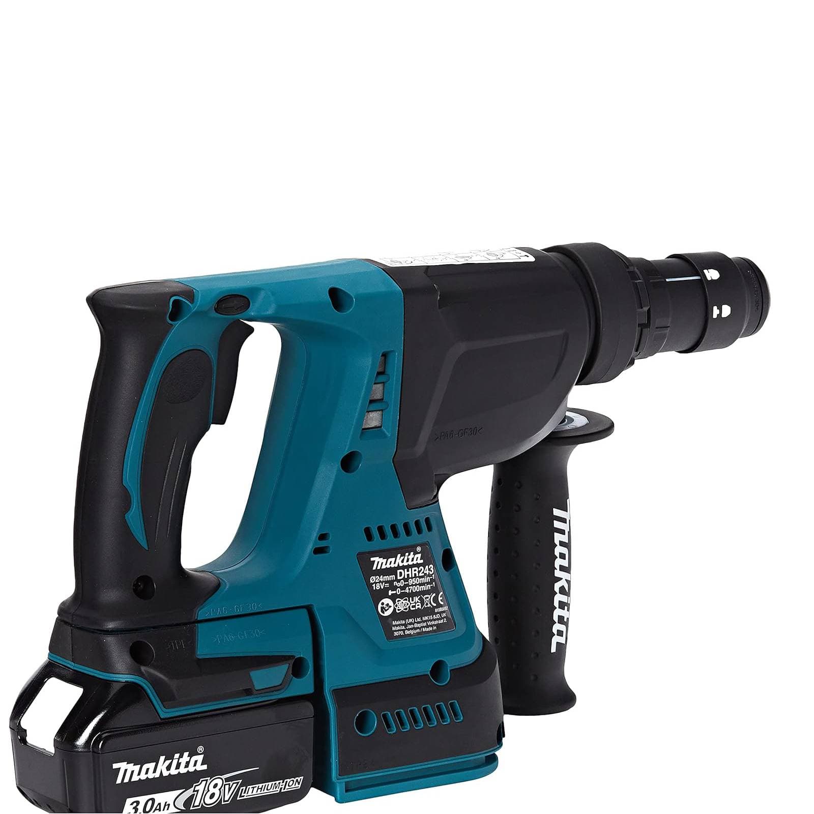 Tassellatore "DHR243RTJ-B" a batteria dotato di tre funzioni e impugnatura ergonomica con softgrip in Trapani a percussione La Zappa - Altamura, commercioVirtuoso.it