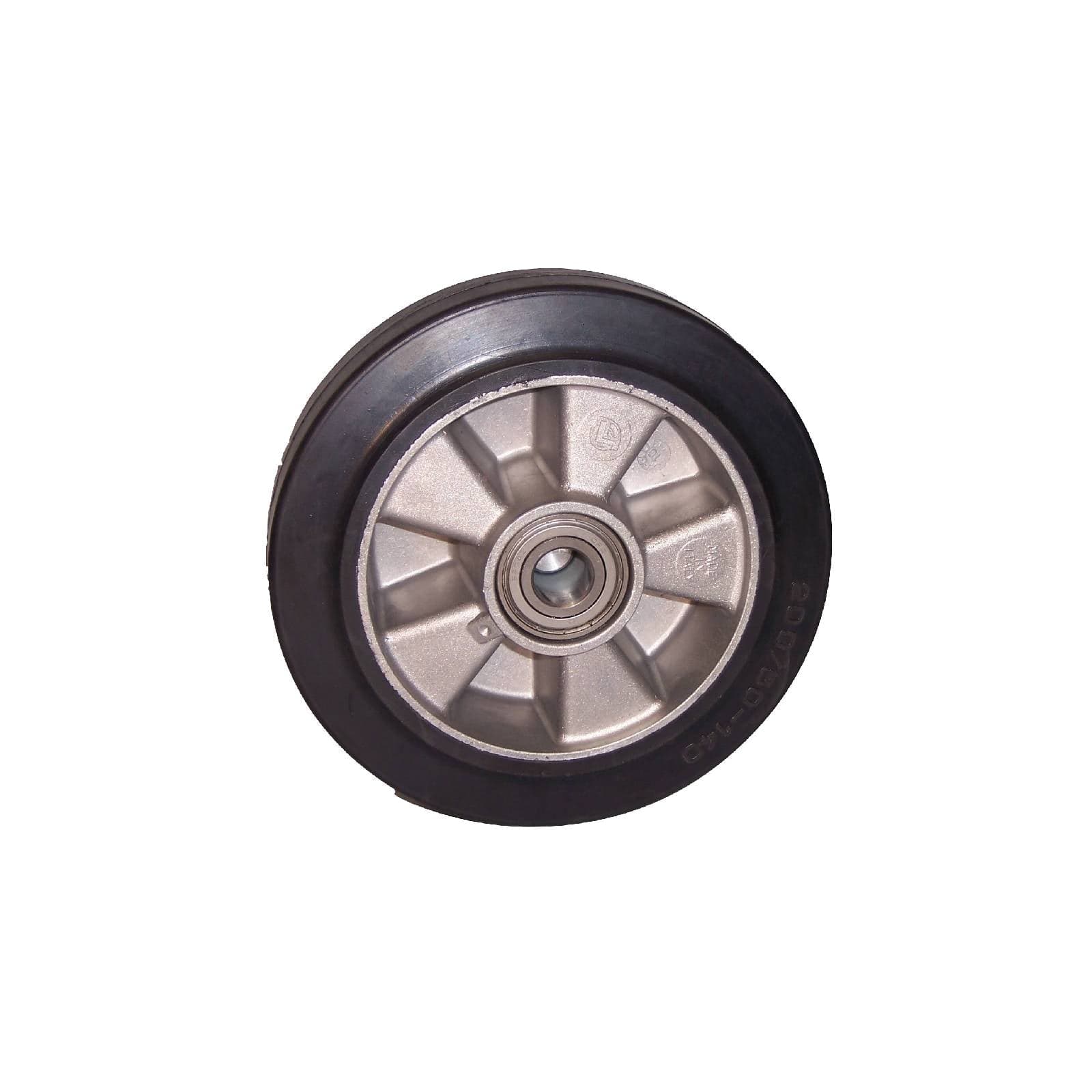 Ruota per transpallet di ricambio con rivestimento in gomma e supporto in alluminio flangiato in Ruote bancali e carrelli elevatori La Zappa - Altamura, commercioVirtuoso.it