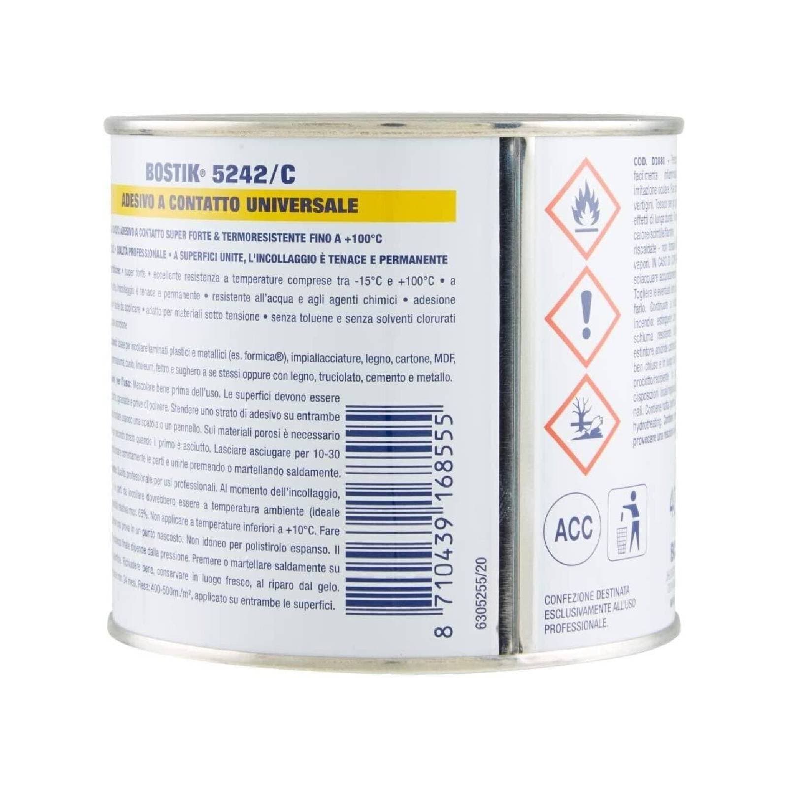 Adesivo a contatto professionale "5242/C" universale per alte prestazioni con resistenza alle alte temperature in Adesivi a contatto La Zappa - Altamura, commercioVirtuoso.it