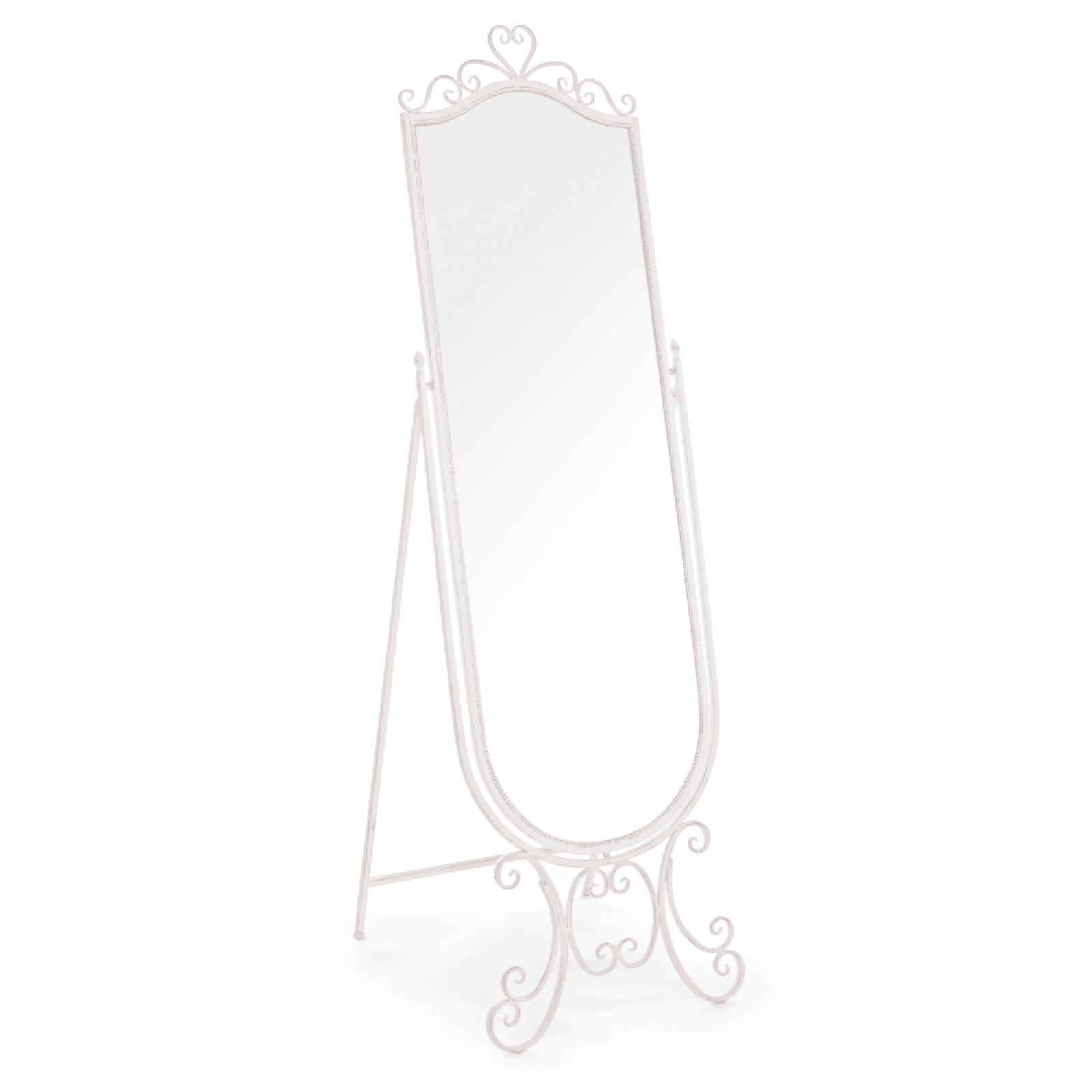 Specchio in acciaio "Emily" h 51x50x165 cm in Specchi da parete Decor Space - Altamura, commercioVirtuoso.it