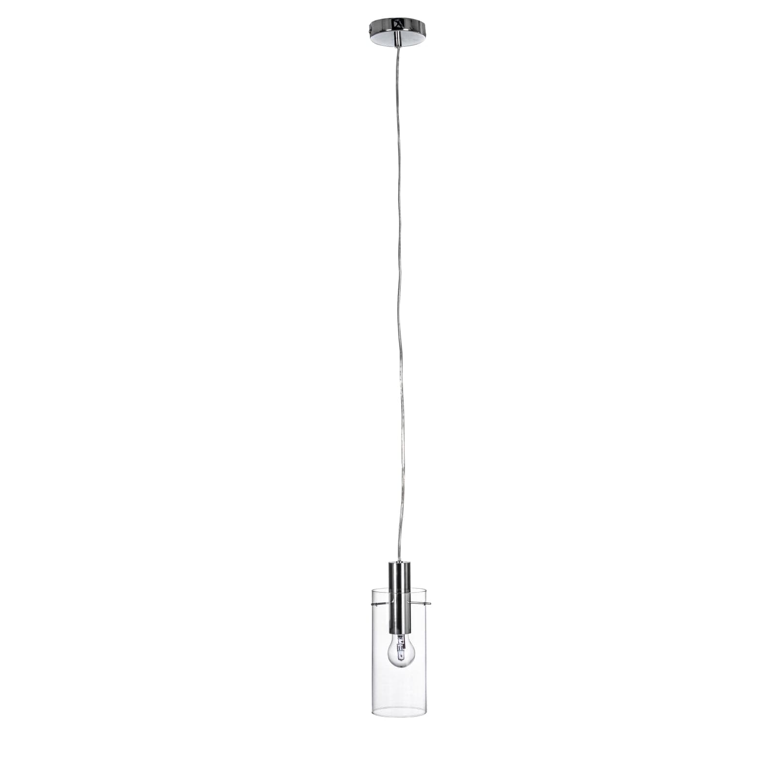 Lampadario "Aglow" in acciaio e vetro - 15