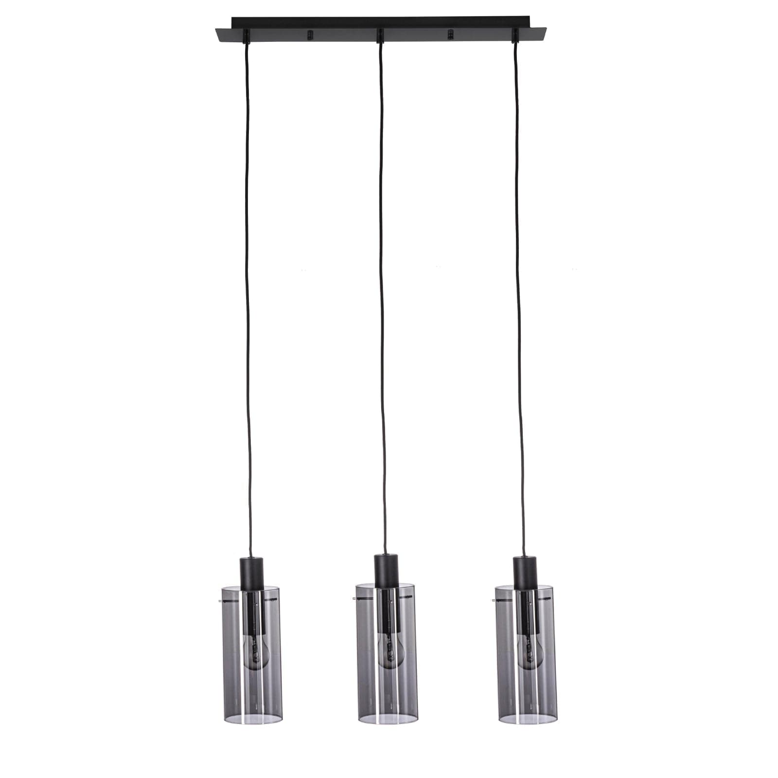 Lampadario "Aglow" in acciaio e vetro - 12