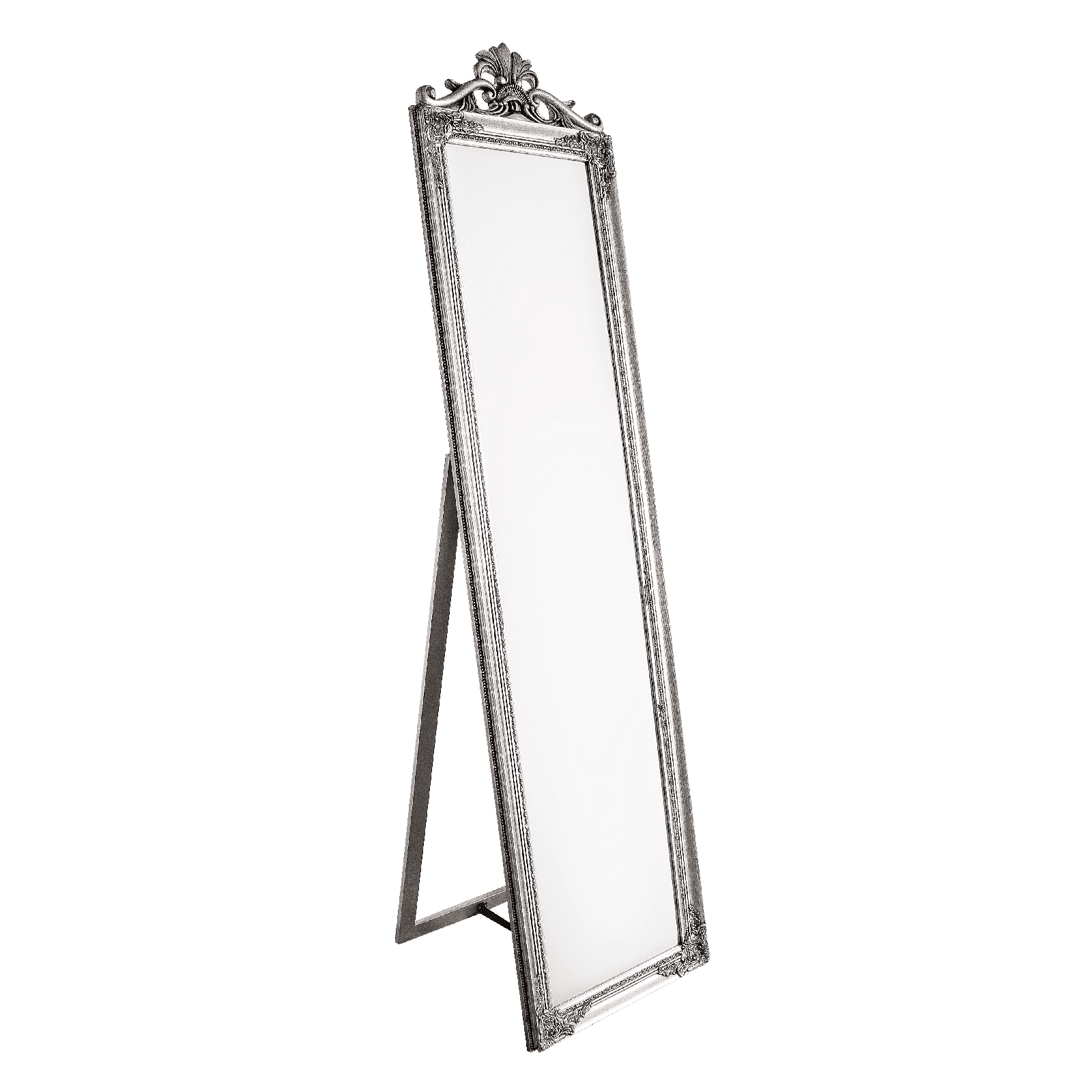 Specchio con cornice in argento "Miro" 45x7x180 cm in Specchi da parete Decor Space - Altamura, commercioVirtuoso.it