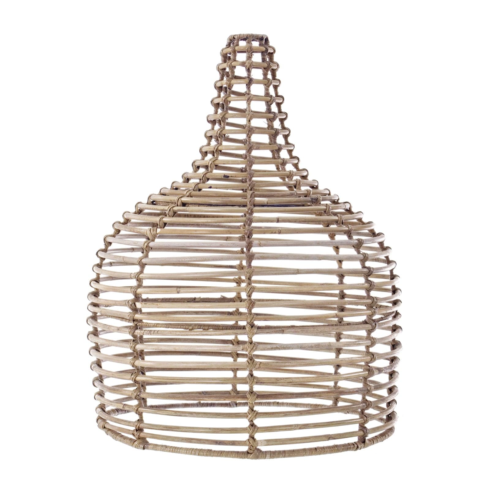 Paralume "Doson" in acciaio e rattan - 8