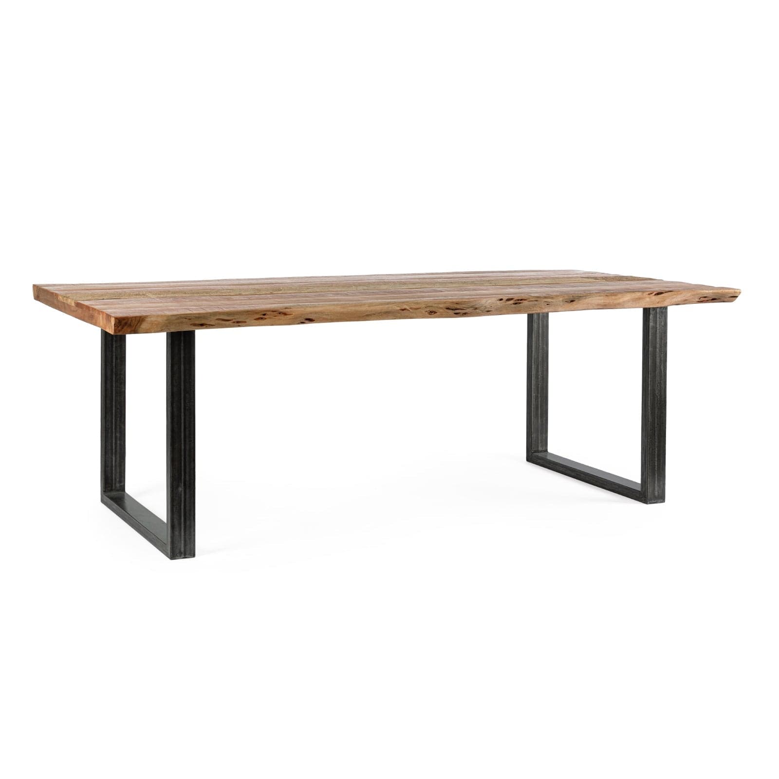 Tavolo "Nottingham" in legno di acacia e acciaio - 11