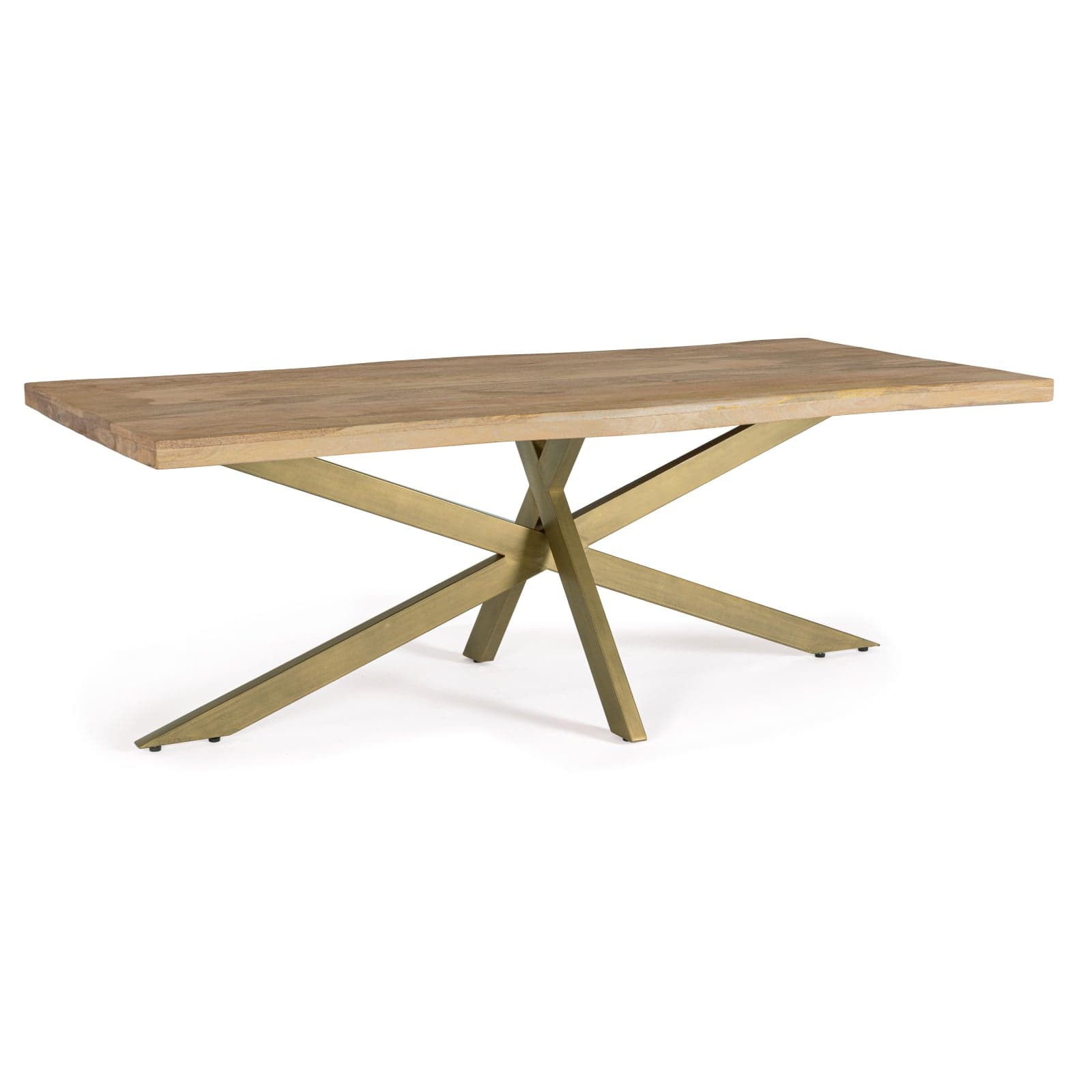 Tavolo "Jaidev" in legno di mango e acciaio - 4