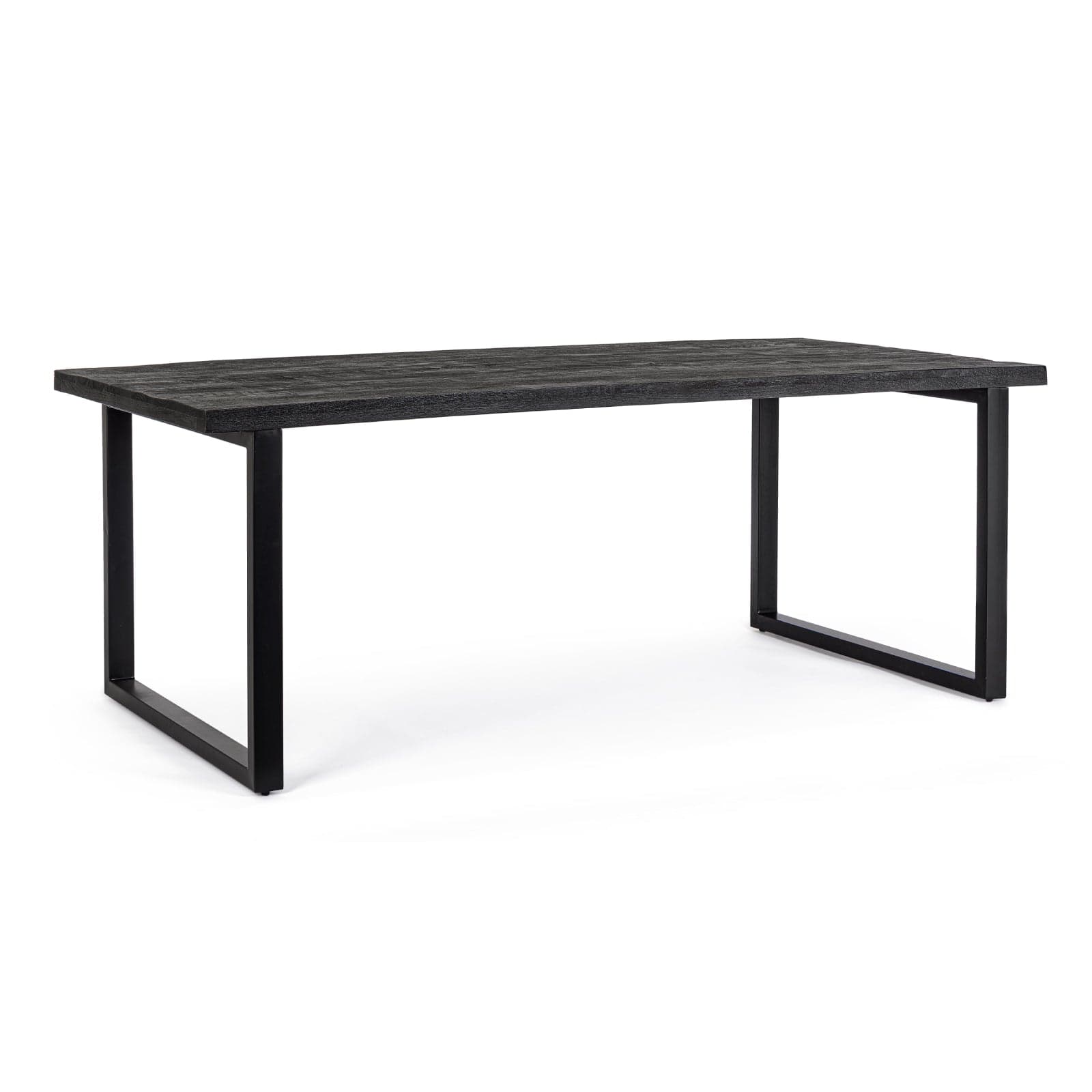 Tavolo "Hastings" nero in legno di mango e acciaio - 7