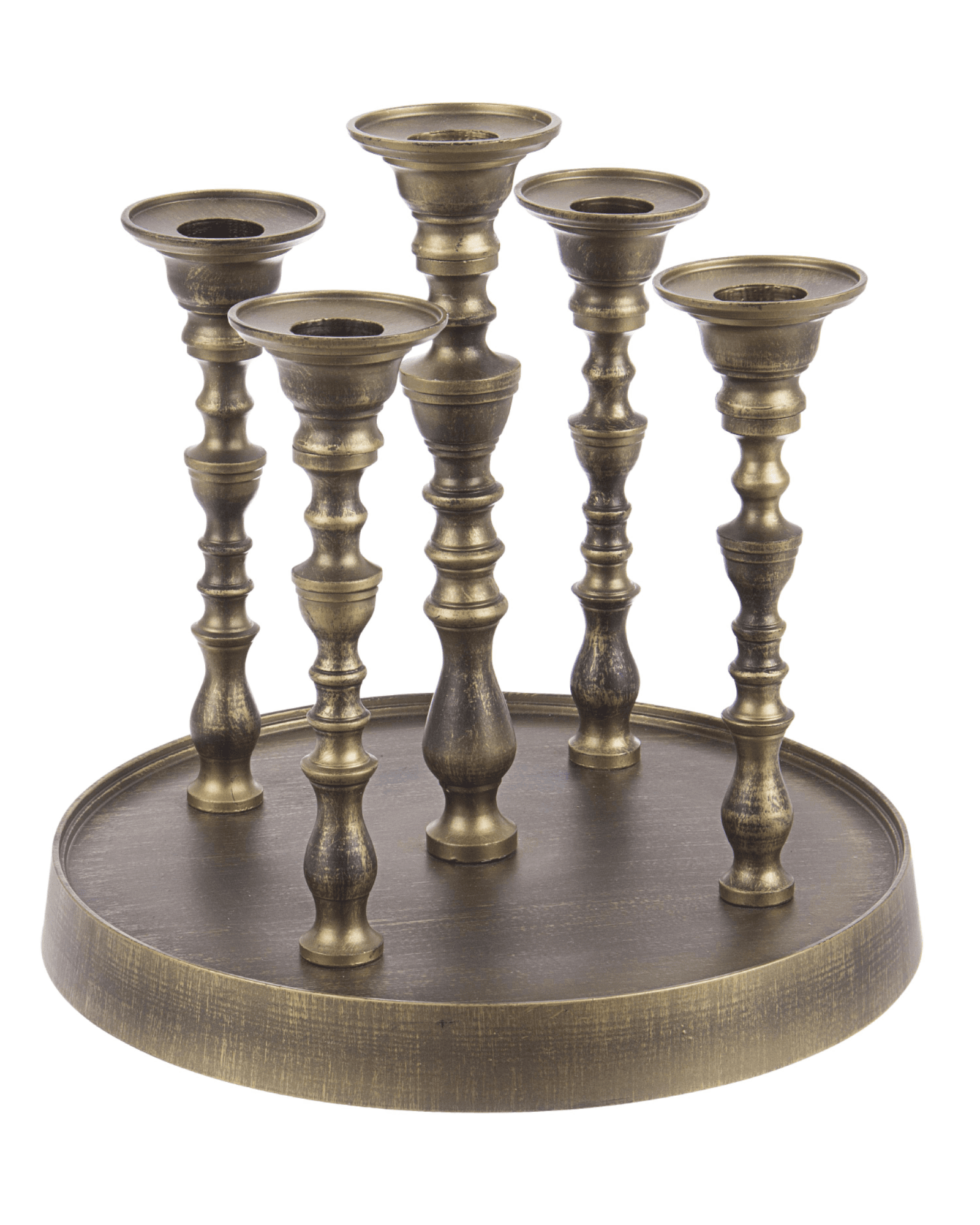 candelabro kylie con 5 fiamme in 2 colorazioni con base h 22 cm - 4