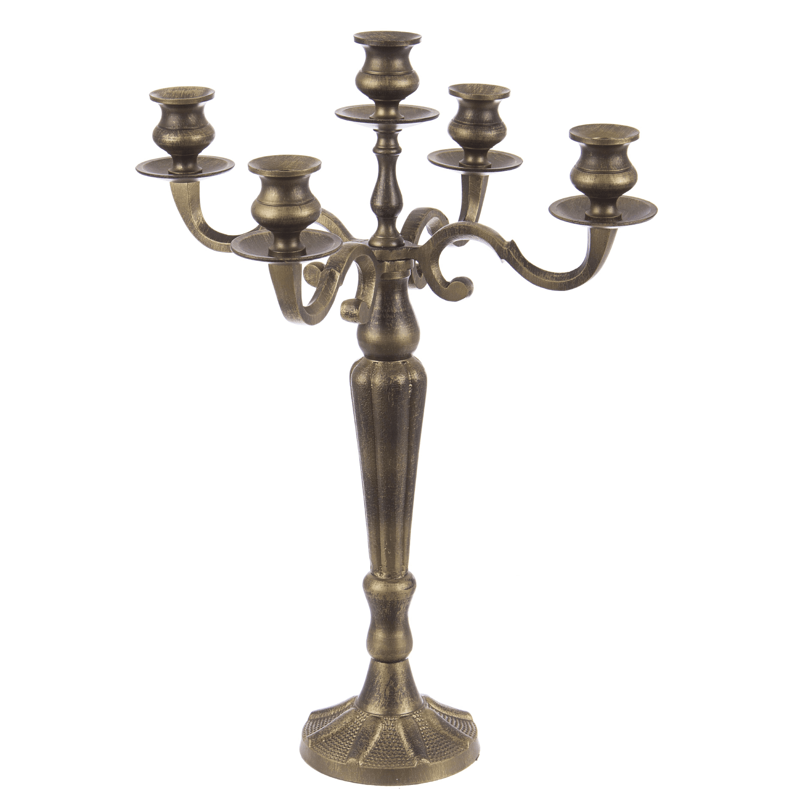 Candelabro laryn a 5 fuochi realizzato in alluminio misura h 52cm - 2