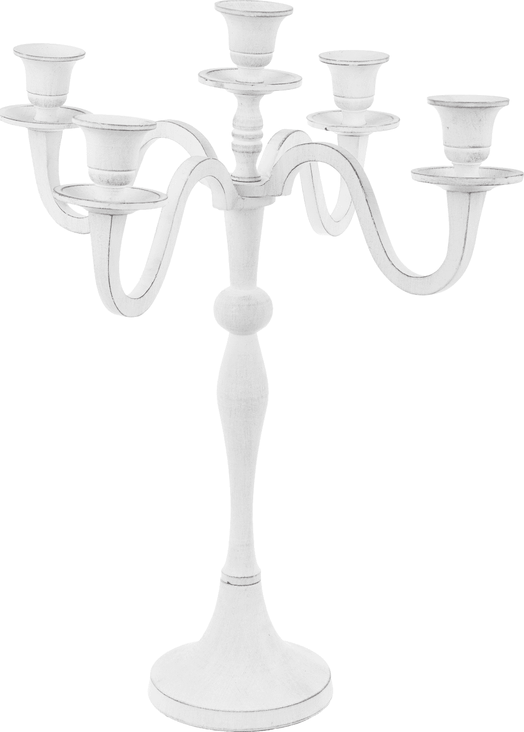 Candelabro norah a 5 fuochi realizzato in alluminio – Bianco – Bizzotto Homemotion