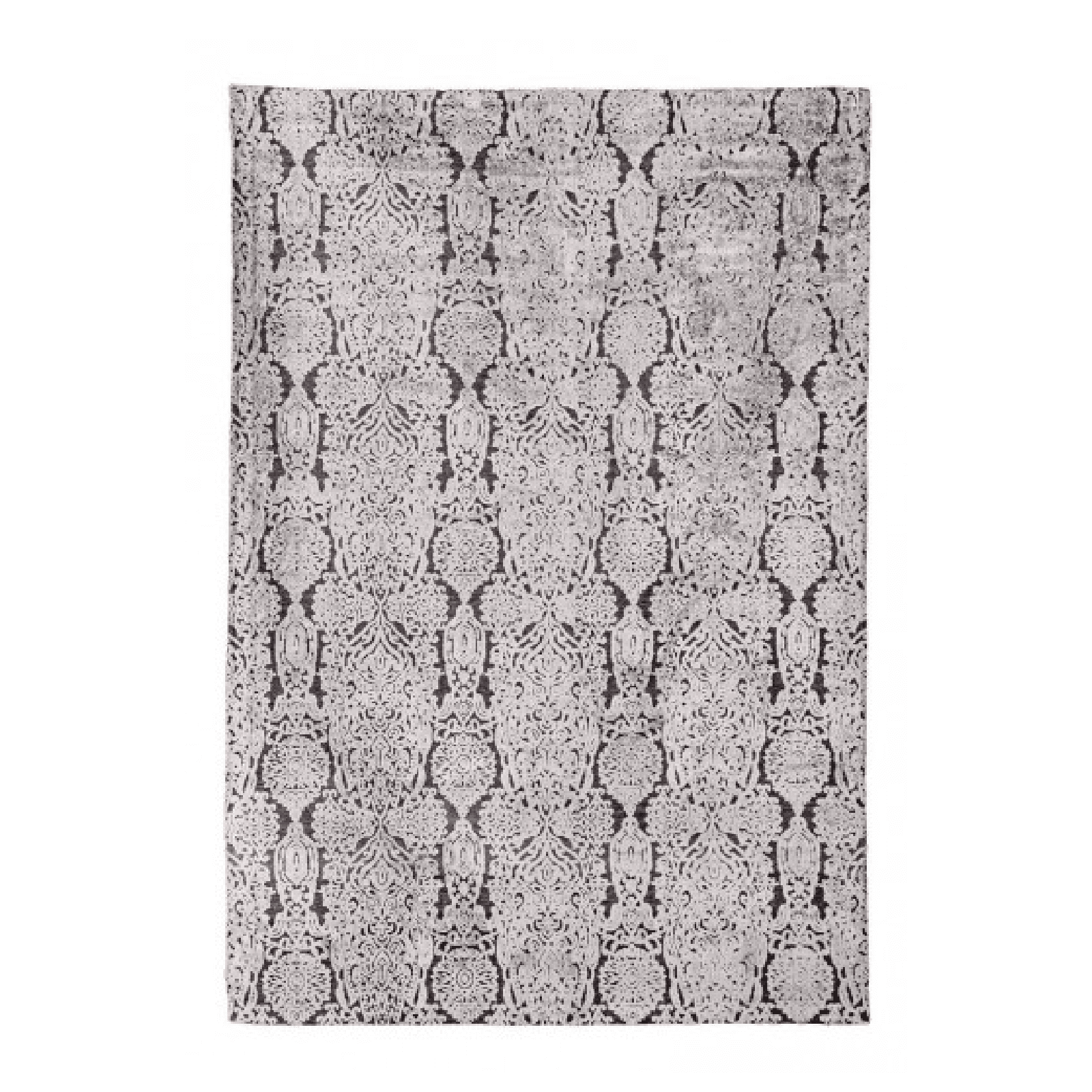 Tappeto da interno Delhi Grigio Viscosa 100%, retro in cotone 100%. - 2