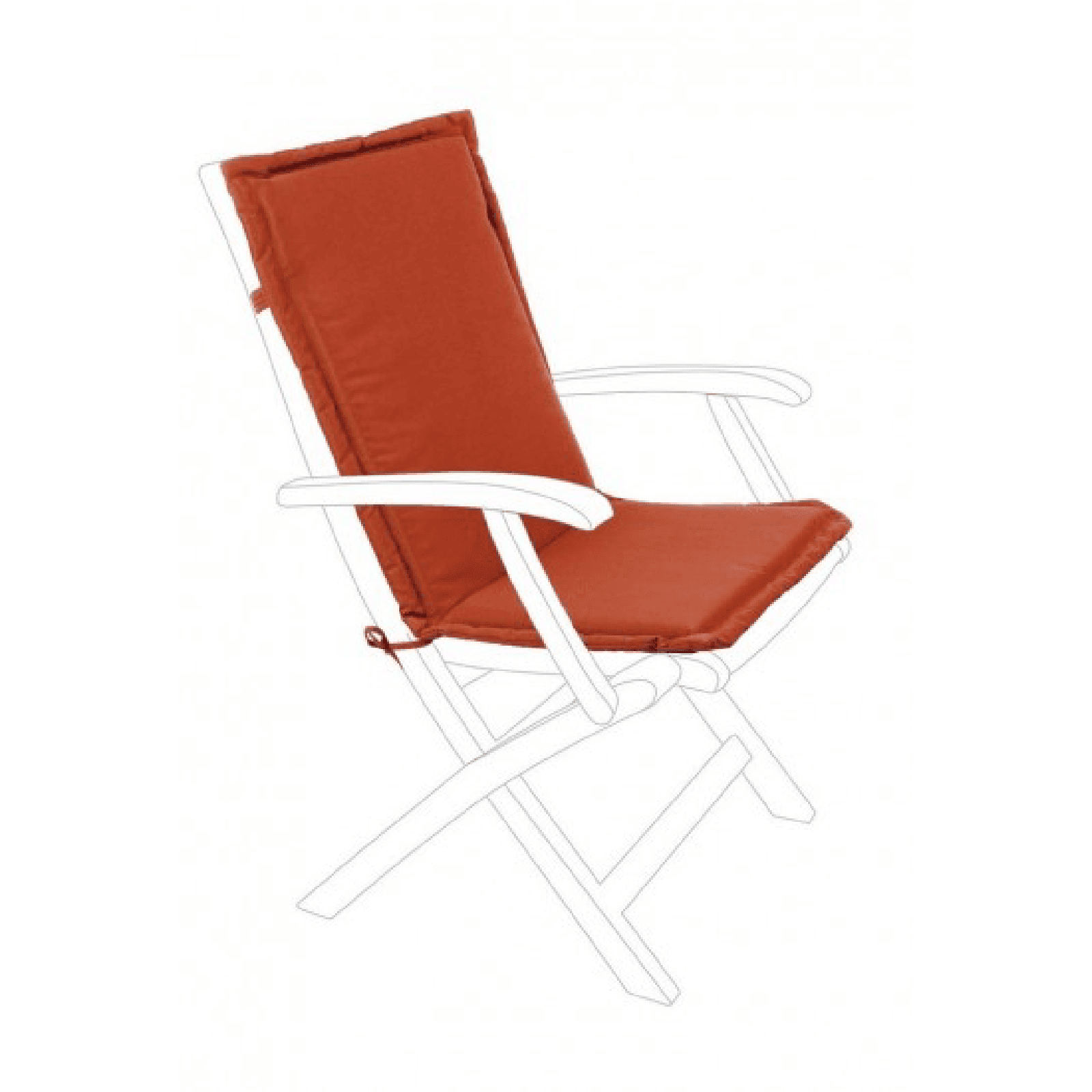 Cuscino da esterno per sedia e poltrona in Polyestere 180 gr Schienale Medio - 11