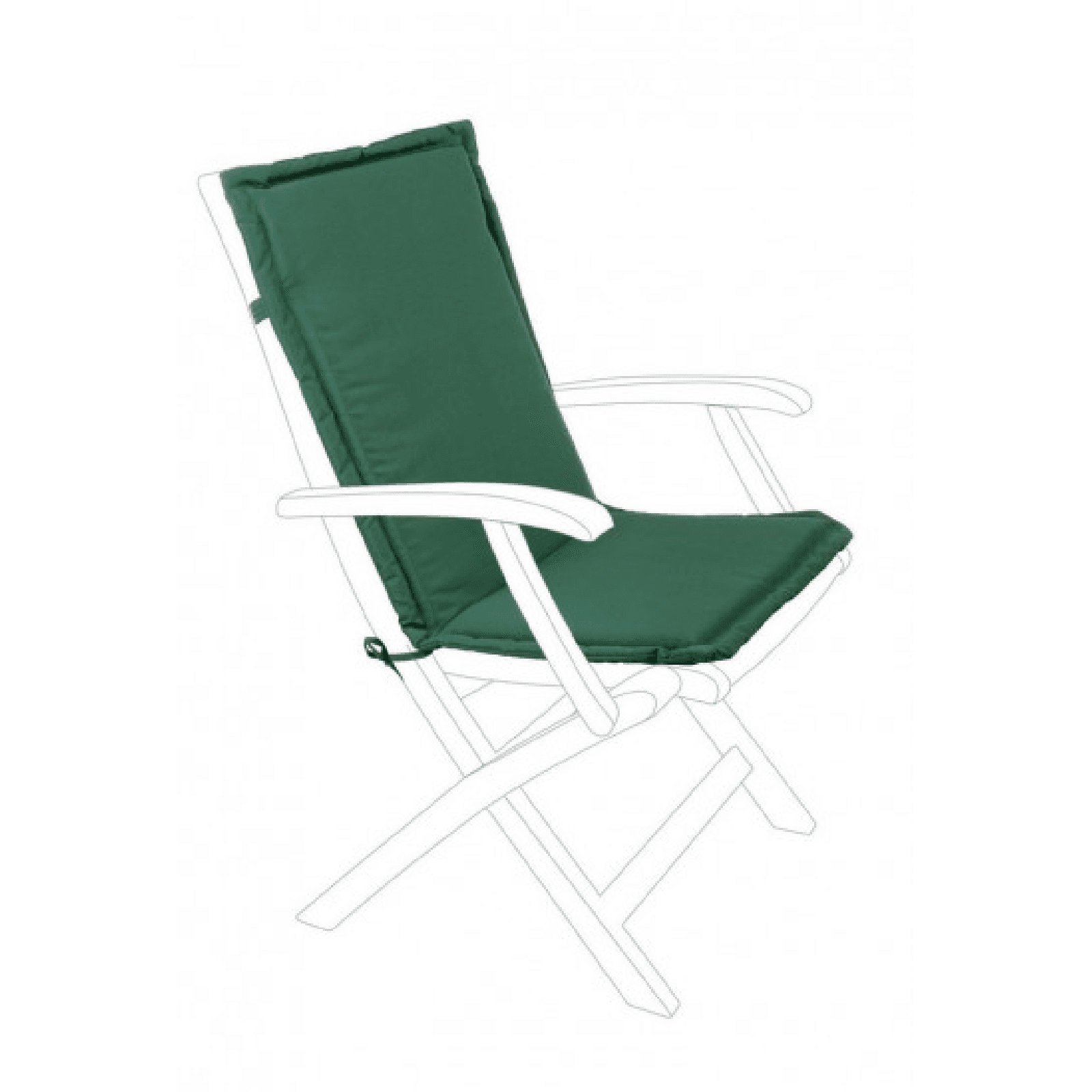 Cuscino da esterno per sedia e poltrona in Polyestere 180 gr Schienale Medio - 16