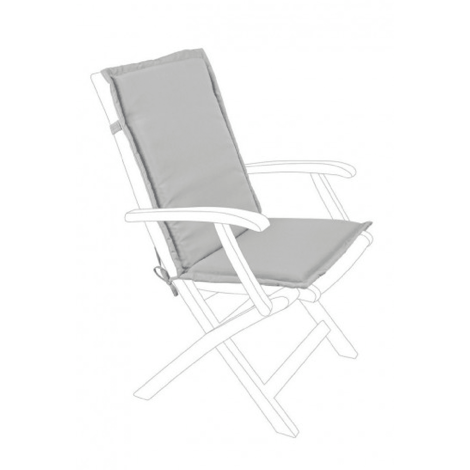 Cuscino da esterno per sedia e poltrona in Polyestere 180 gr Schienale Medio - 17