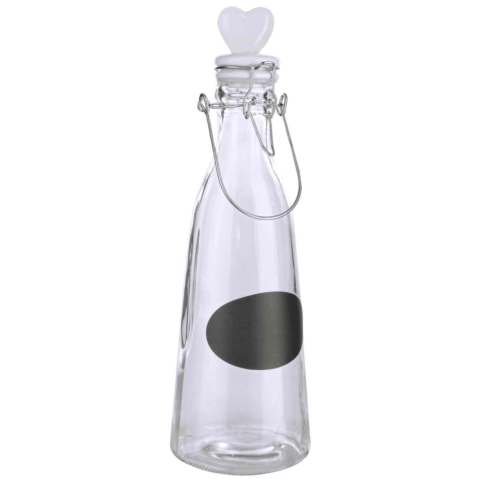Bottiglia elegante in vetro e ceramica con varie forme di disegno - 3