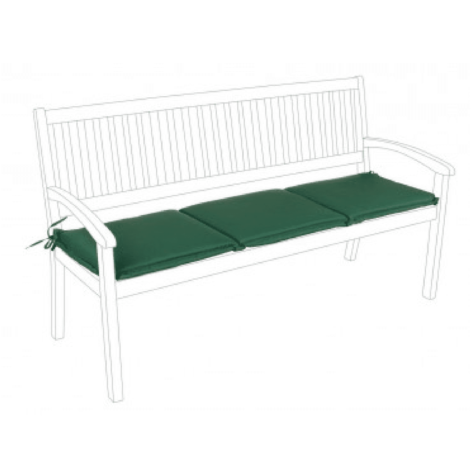 Cuscino da esterno per Panca 3 Posti in Polyestere 180 gr in Cuscini per divani Decor Space - Altamura, commercioVirtuoso.it
