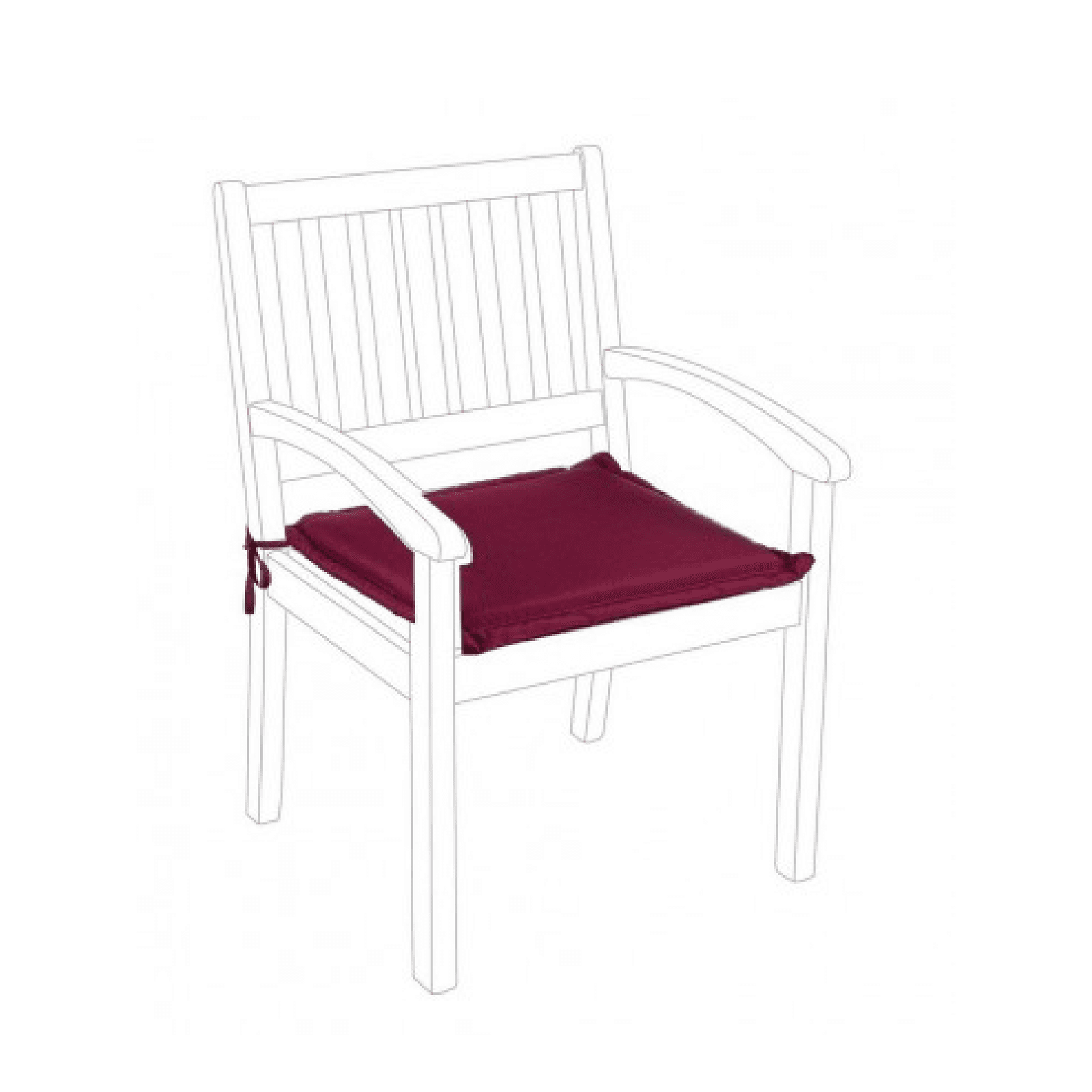 Cuscino da esterno per Poltroncina in Polyestere 180 gr - 9