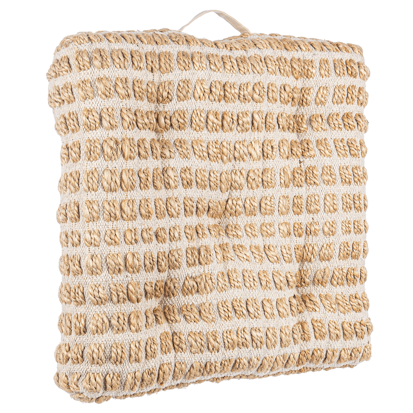 Cuscino pavimento shaila realizzato in esterno in iutta 60% e 40% di cotone. con all' interno in poliestere - 3