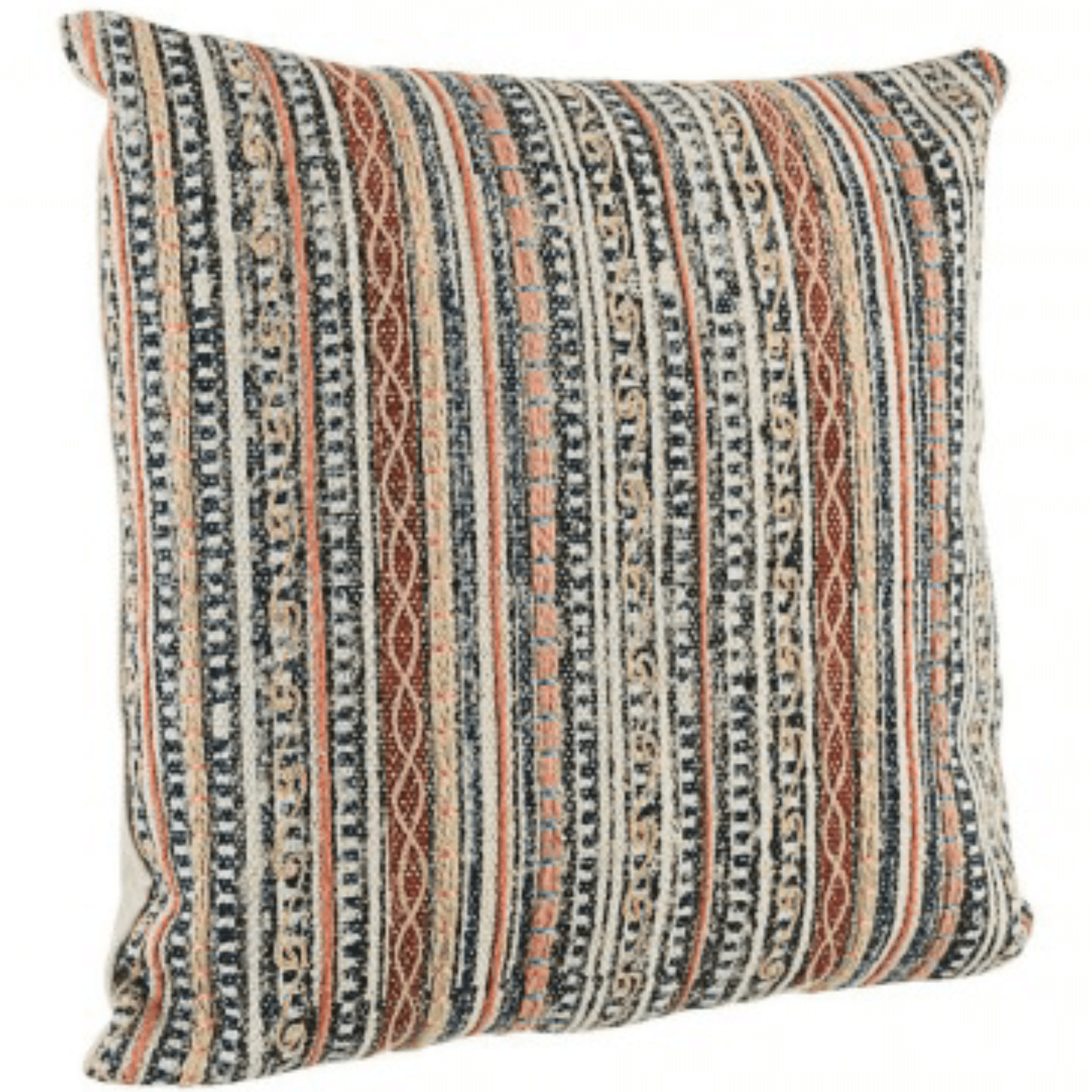 Cuscino tilak realizzato con  rivestimento in cotone lavorato e ricamato a mano e imbottitura in poliestere