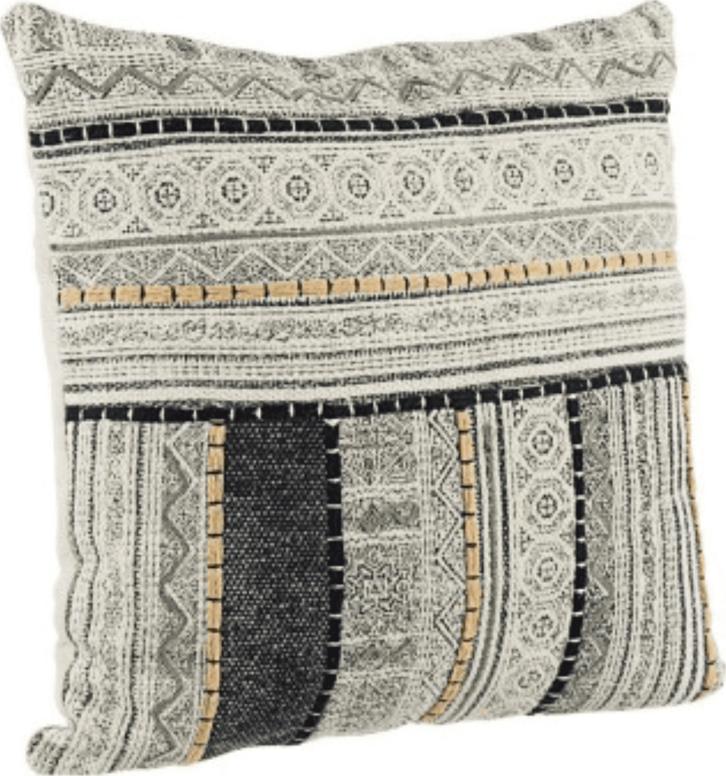 Cuscino tilak realizzato con  rivestimento in cotone lavorato e ricamato a mano e imbottitura in poliestere – Alaskan –