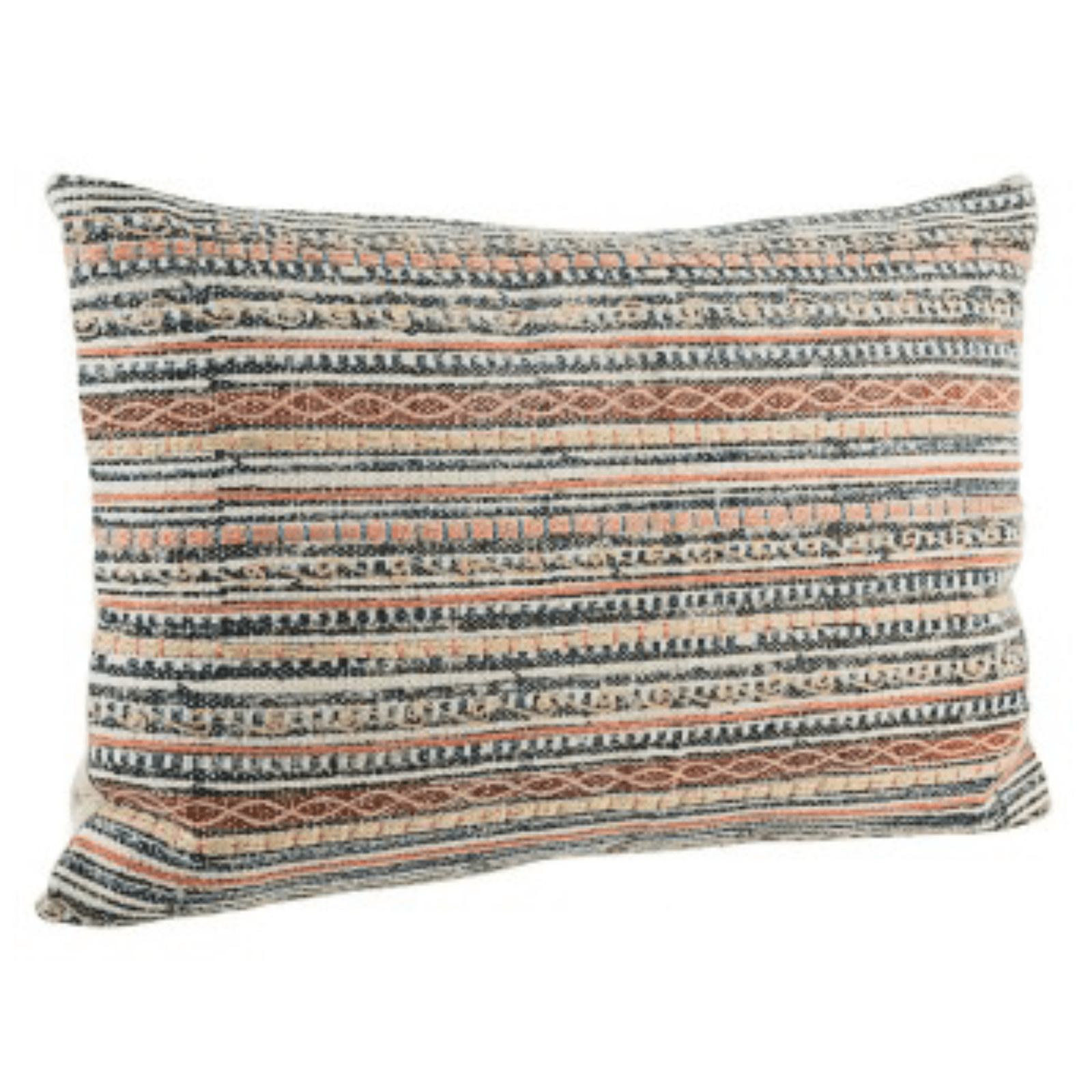 Cuscino tilak realizzato con  rivestimento in cotone lavorato e ricamato a mano e imbottitura in poliestere - 12