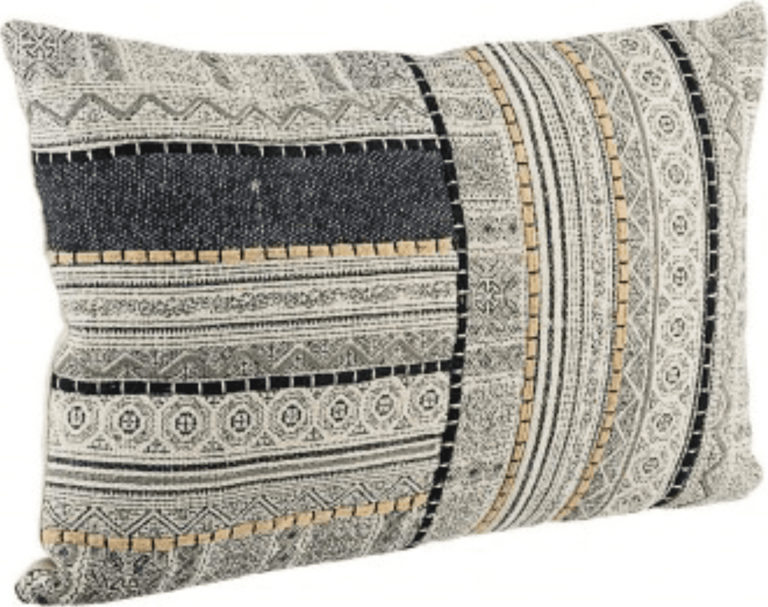 Cuscino tilak realizzato con  rivestimento in cotone lavorato e ricamato a mano e imbottitura in poliestere – Alaskan –