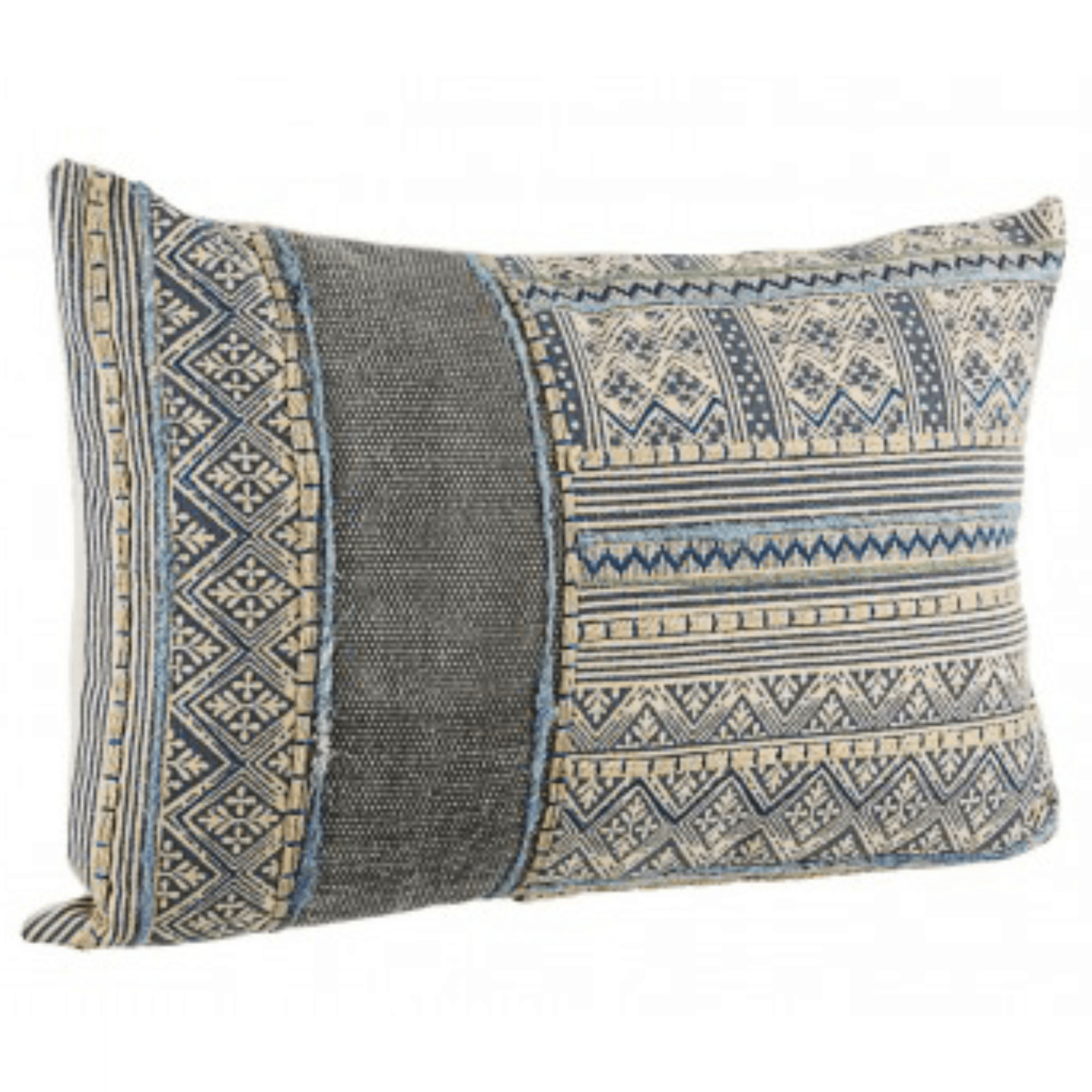 Cuscino tilak realizzato con  rivestimento in cotone lavorato e ricamato a mano e imbottitura in poliestere - 14