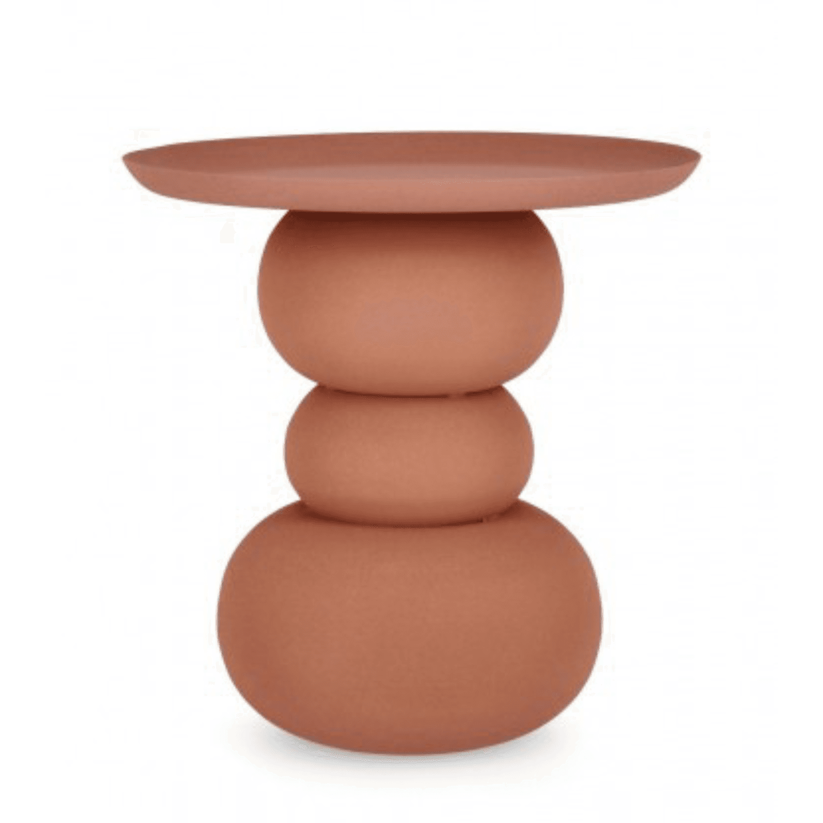 Tavolino alpa con varie tonalità di colore e misure  in acciaio – Terracotta – Bizzotto Homemotion