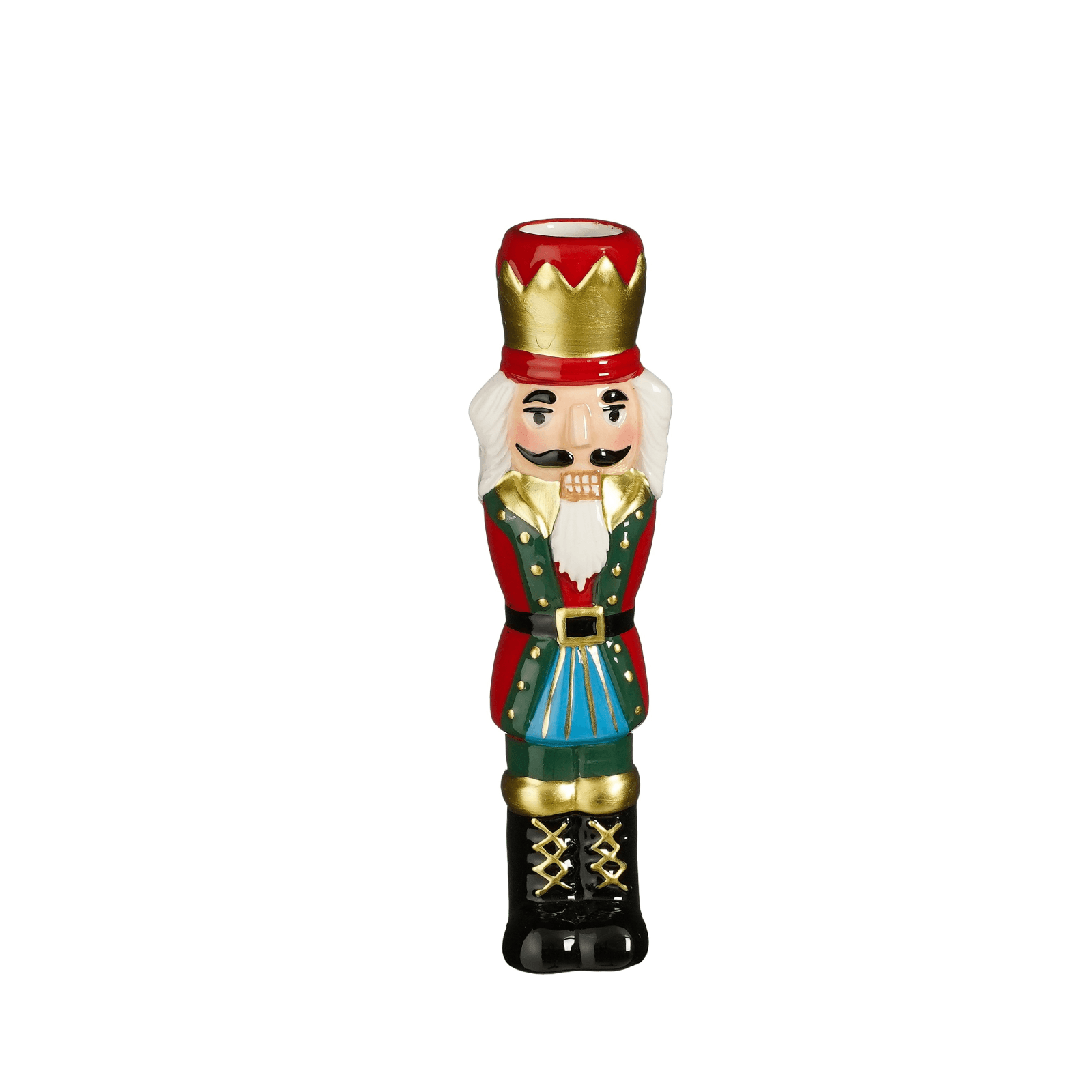 Portafiori  divertente schiaccianoci h 17,5cm per decorazioni natalizie - 4