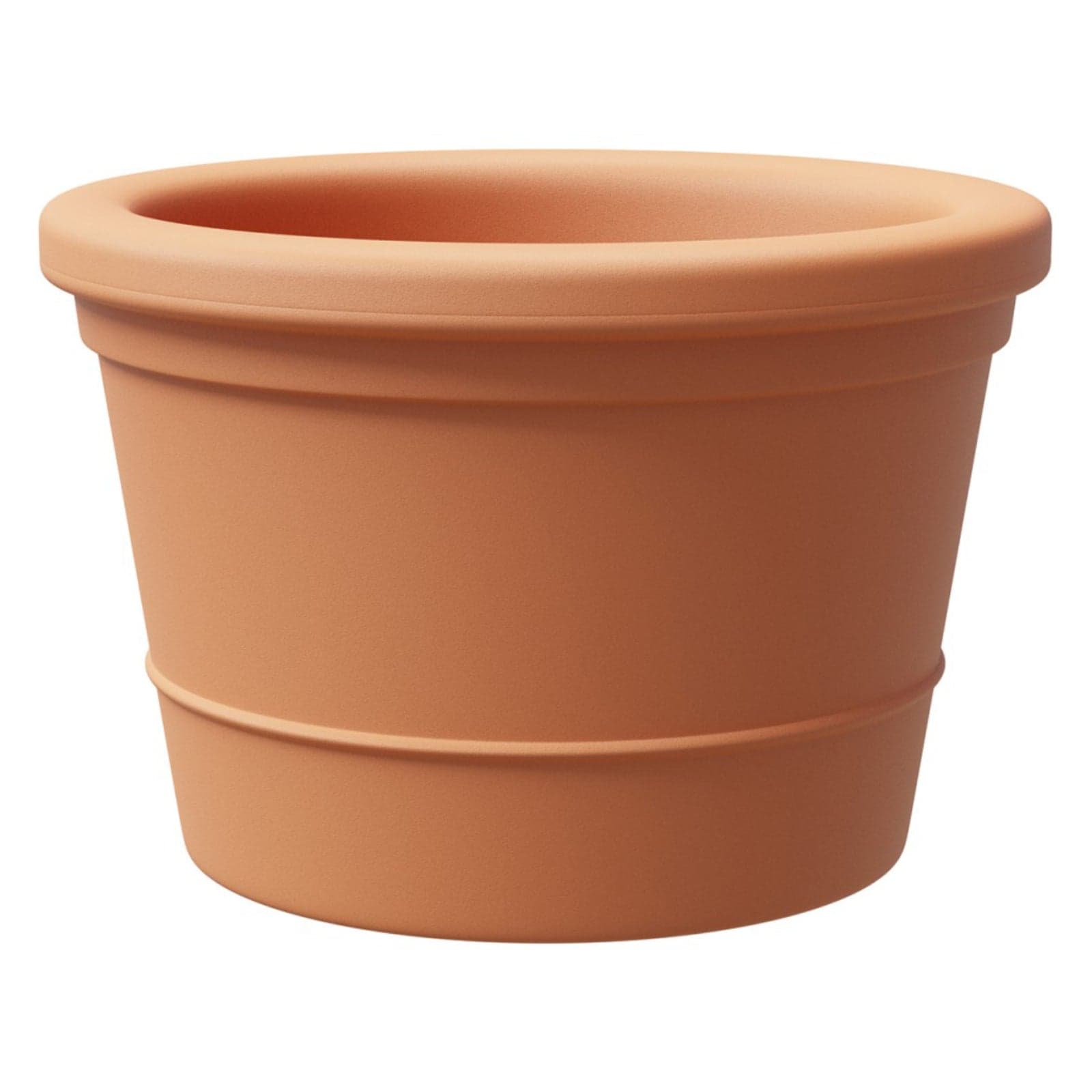 Vaso tondo "Eos" in plastica da esterno per piante e fiori - 3