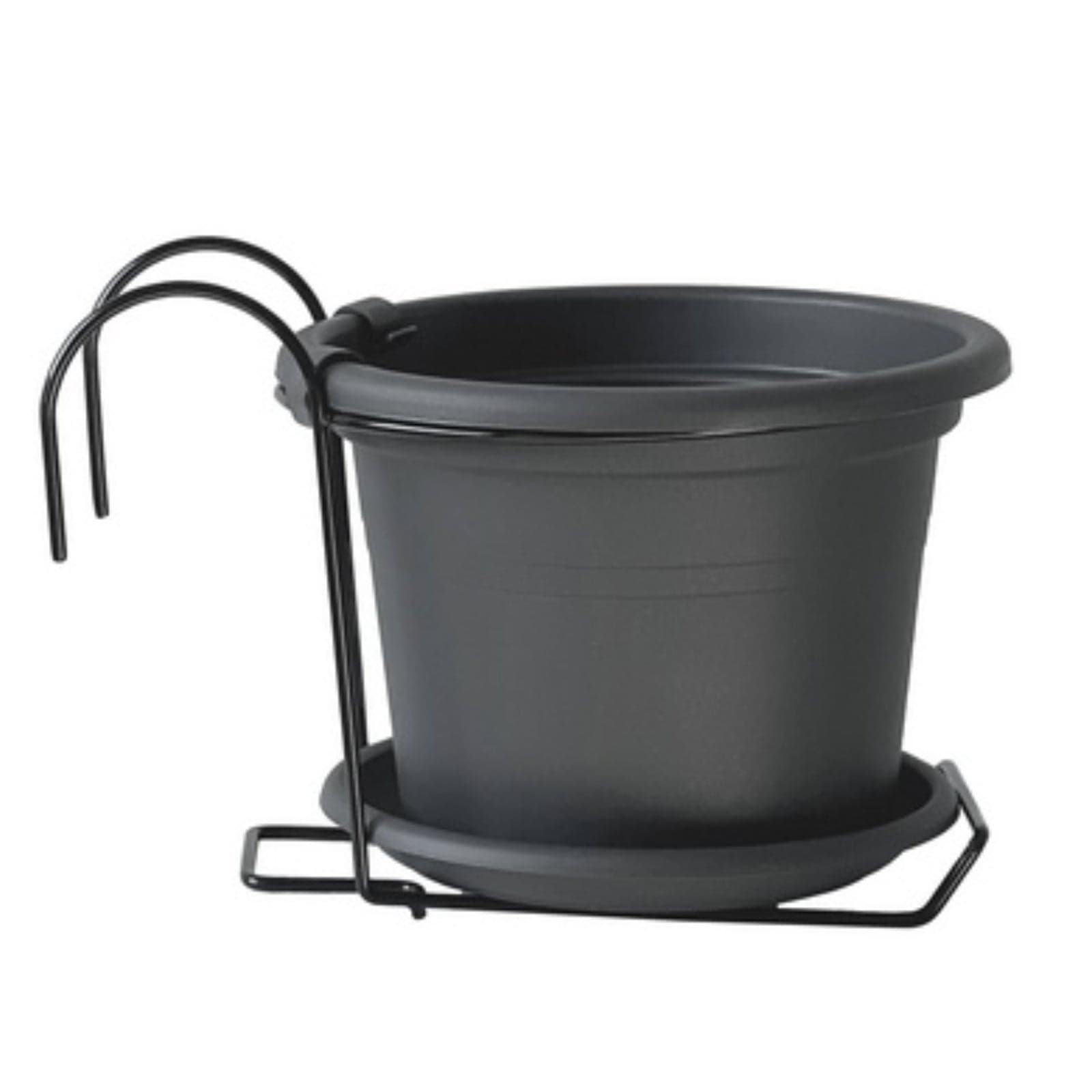Vaso tondo "Cilindro Basic Kit" in plastica 100% riciclata per piante e fiori da giardino - 6