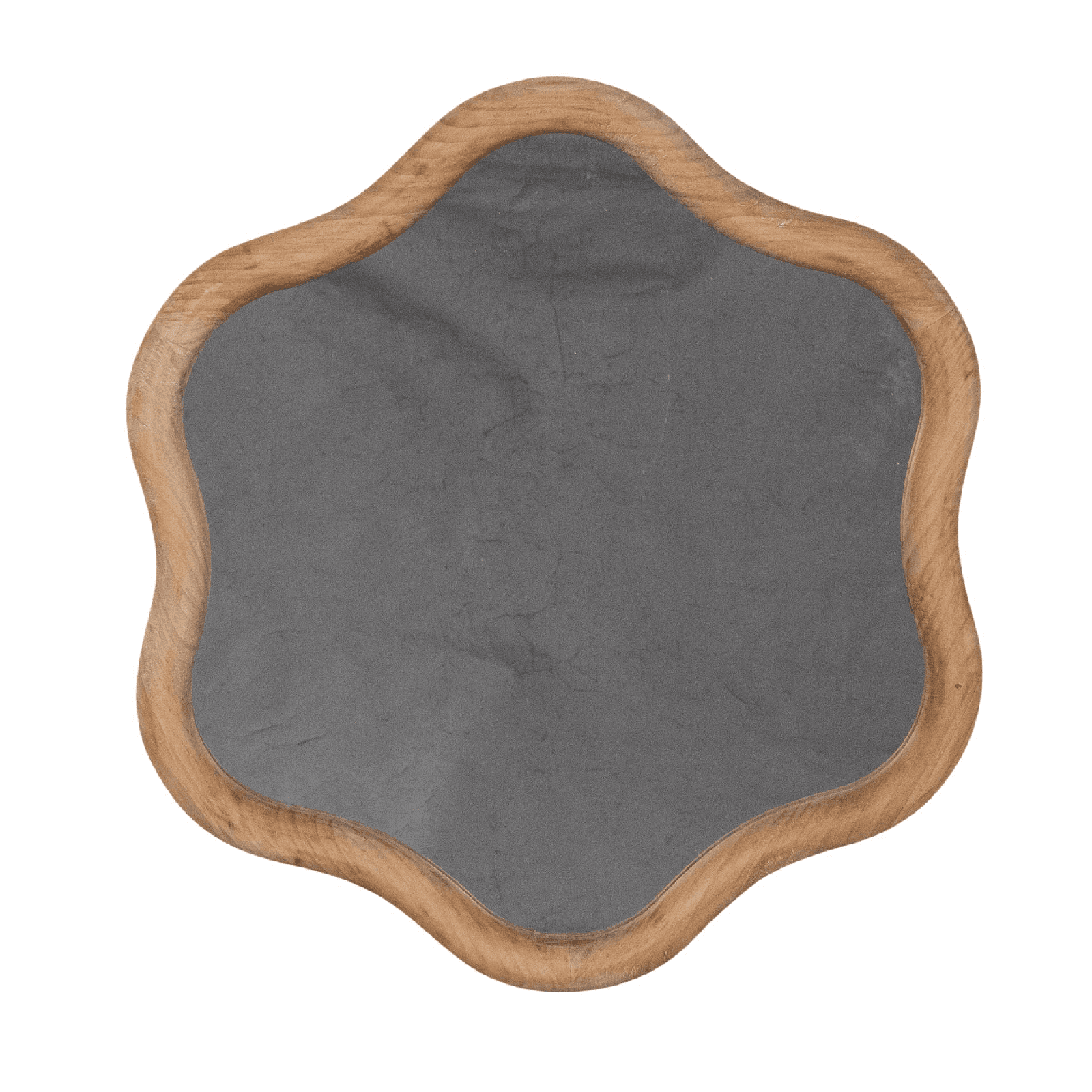 Specchio con cornice in mdf "Kennelly" h 44,5x2x48,5 cm a forma esagonale