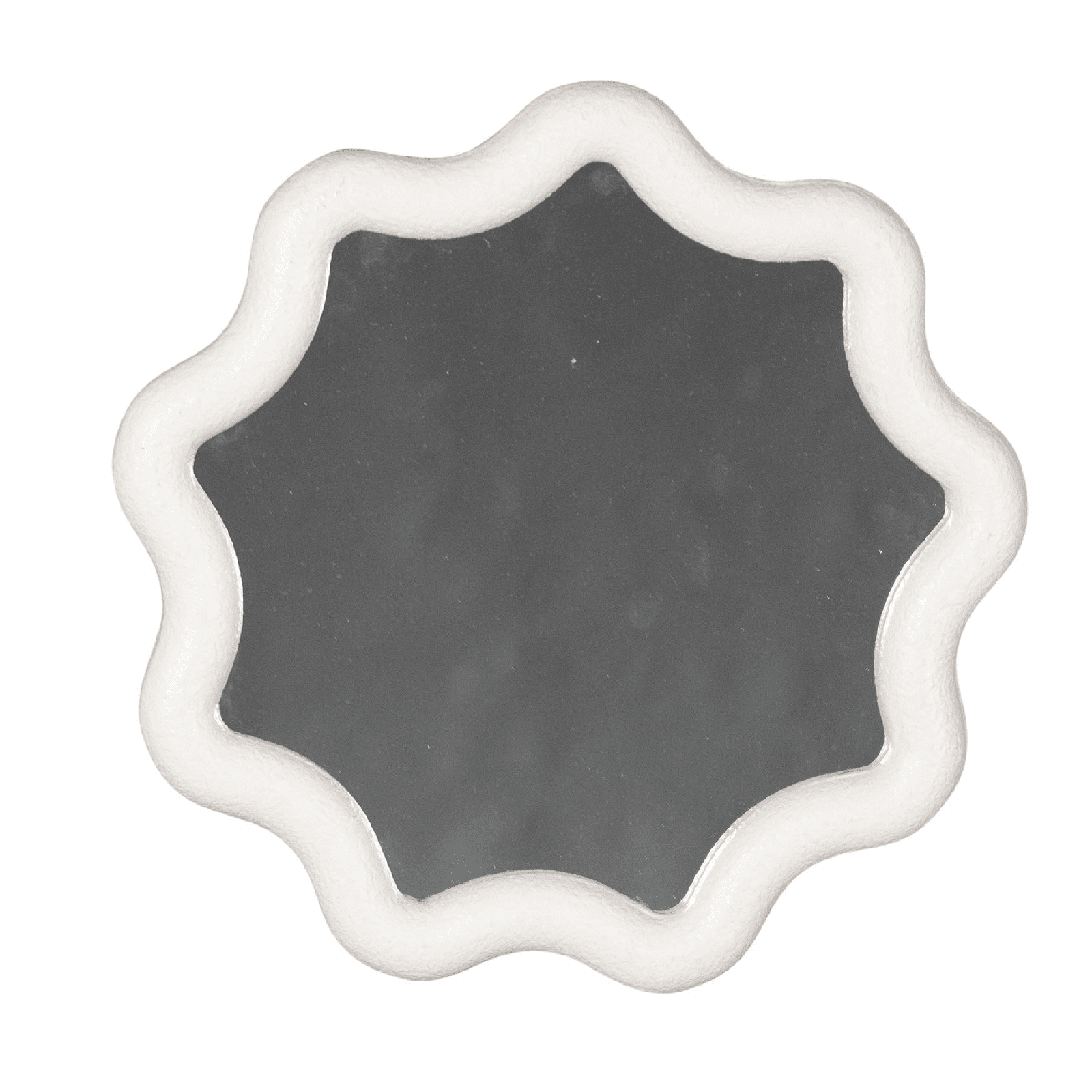 Specchio con cornice in mdf "Creamy" h 36x2x36 cm in Specchi da parete Decor Space - Altamura, commercioVirtuoso.it