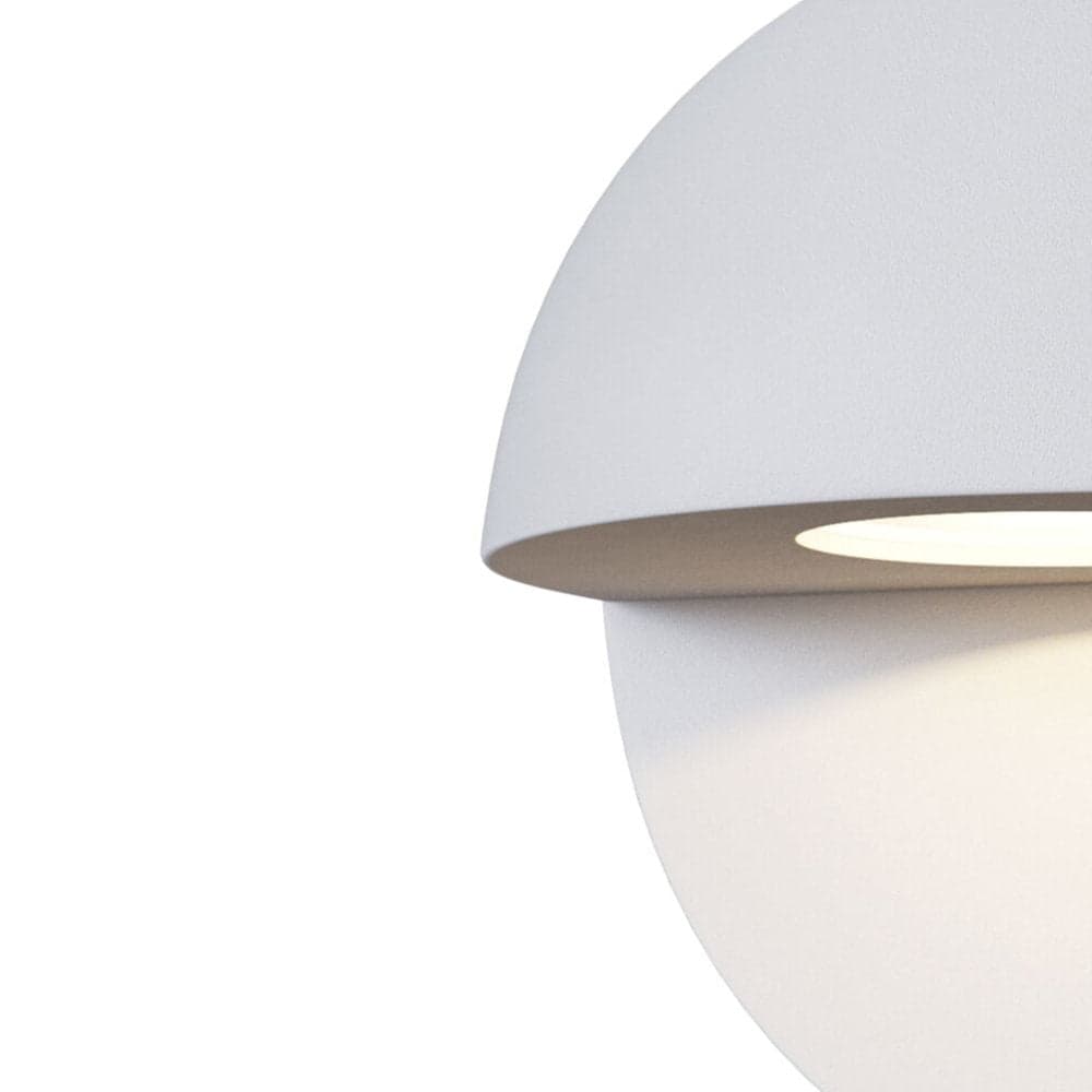 Lampada Da Parete Moderna Da Esterno Alluminio Bianco Luce Led 4,6W Ip54 in Lampade da parete LuceArt - Montecorvino Pugliano, commercioVirtuoso.it