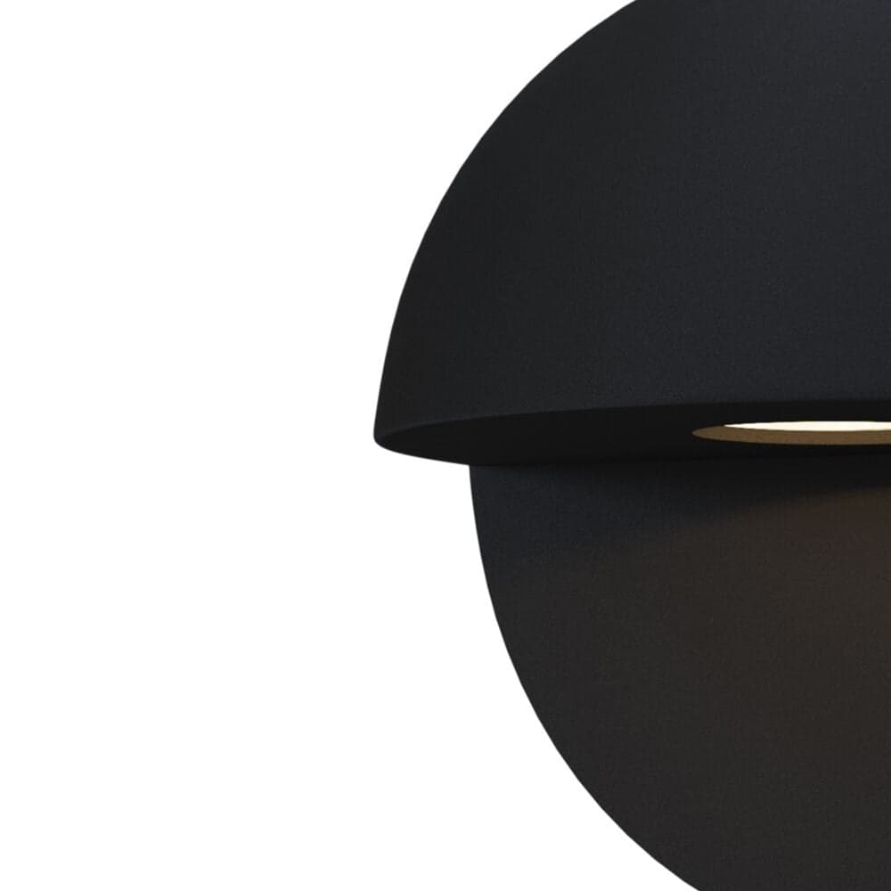 Lampada Da Parete Moderna Da Esterno Alluminio Nero Luce Led 7,4W Ip54 in Lampade da parete LuceArt - Montecorvino Pugliano, commercioVirtuoso.it