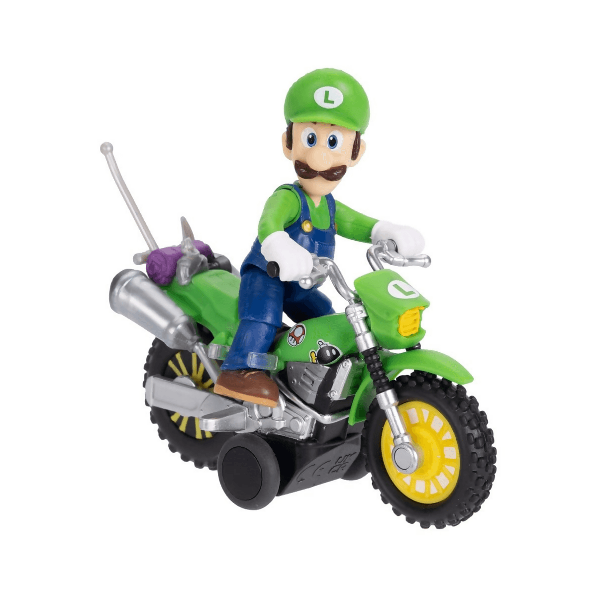 Super Mario Galaxy, the movie Figure with Luigi's Pull-Back Motorcycle in Animali Cartoleria Deja Vu - Crotone, commercioVirtuoso.it