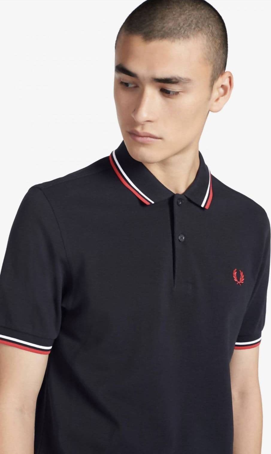 Fred Perry Polo Con Doppia Riga Uomo Slim Fit Polo Maniche Corte Con Colletto in Polo Euforia - Bronte, commercioVirtuoso.it