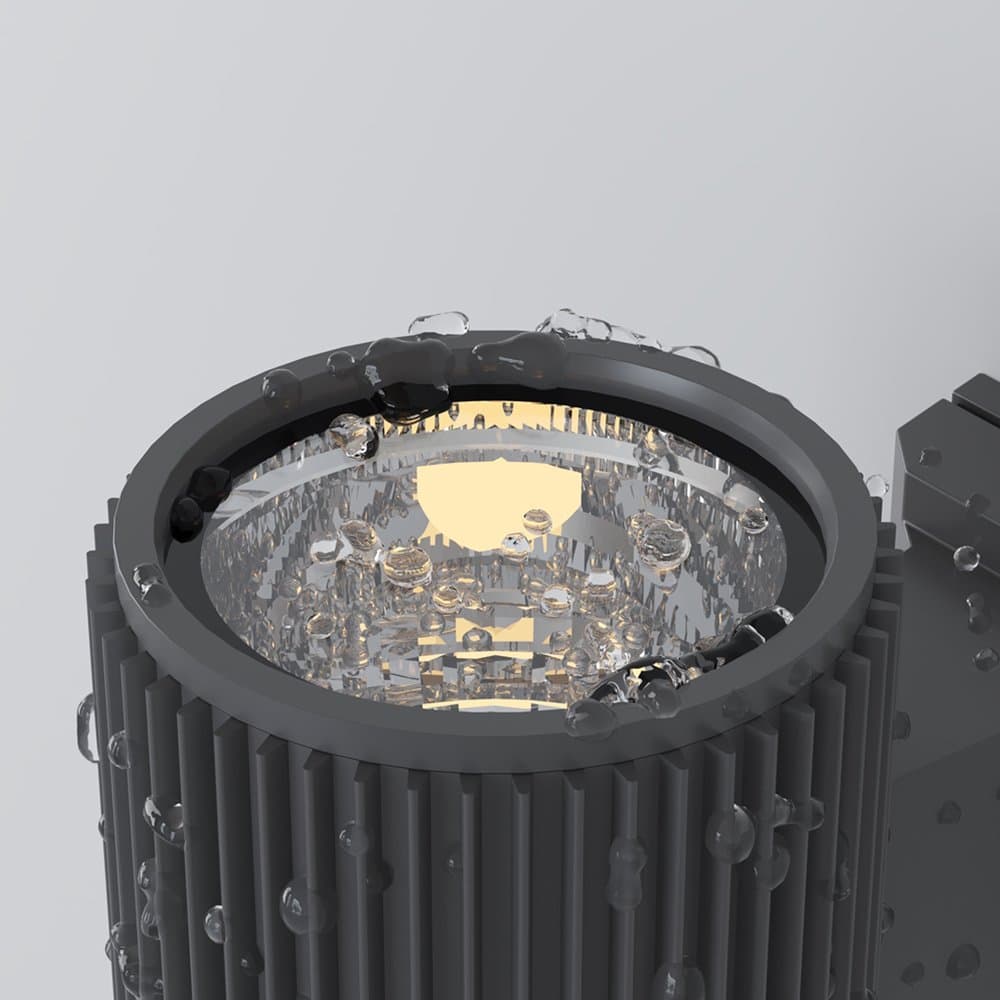 Lampada Da Parete Moderna Per Esterno Metallo Grigio Luce1E27 60W Ip54 in Lampade da parete LuceArt - Montecorvino Pugliano, commercioVirtuoso.it