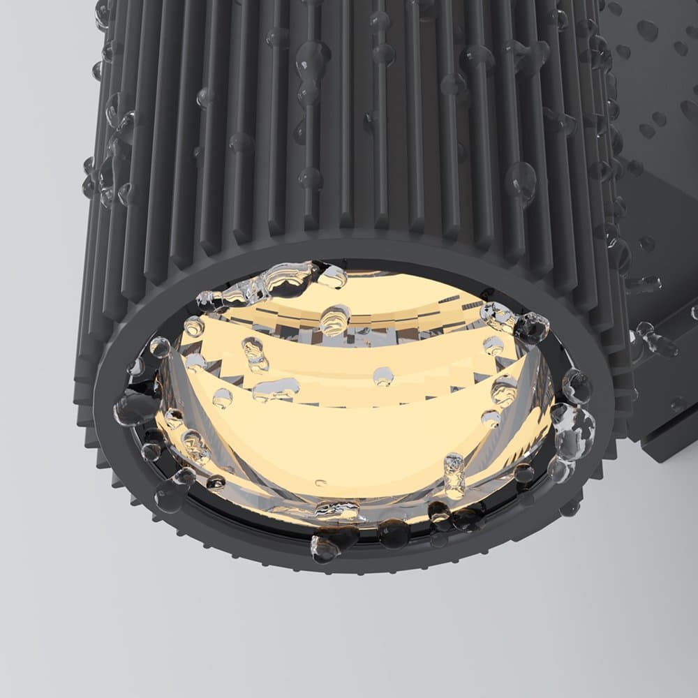 Lampada Da Parete Moderna Da Esterno Metallo Grigio Luce2E27 60W Ip54 in Lampade da parete LuceArt - Montecorvino Pugliano, commercioVirtuoso.it