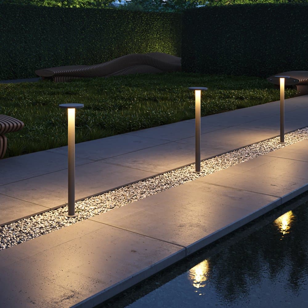 Lampada Da Terra Moderna Per Esterno Metallo Grafite Led 12W Ip65 in Lampade da terra LuceArt - Montecorvino Pugliano, commercioVirtuoso.it