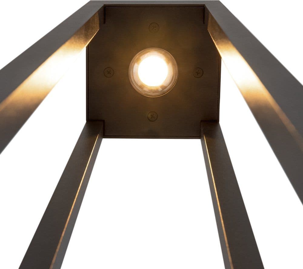 Lampada Da Terra Moderna Da Esterno Metallo Grafite Luce Led 10W Ip65 in Lampade da terra LuceArt - Montecorvino Pugliano, commercioVirtuoso.it