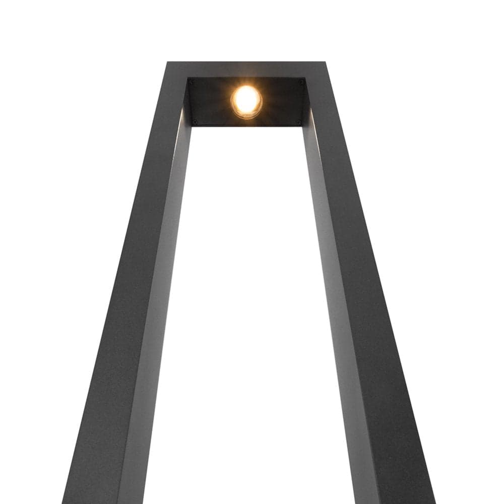 Lampada Da Terra Moderna Per Esterno Metallo Grafite Luce Led 10W Ip65 in Lampade da terra LuceArt - Montecorvino Pugliano, commercioVirtuoso.it