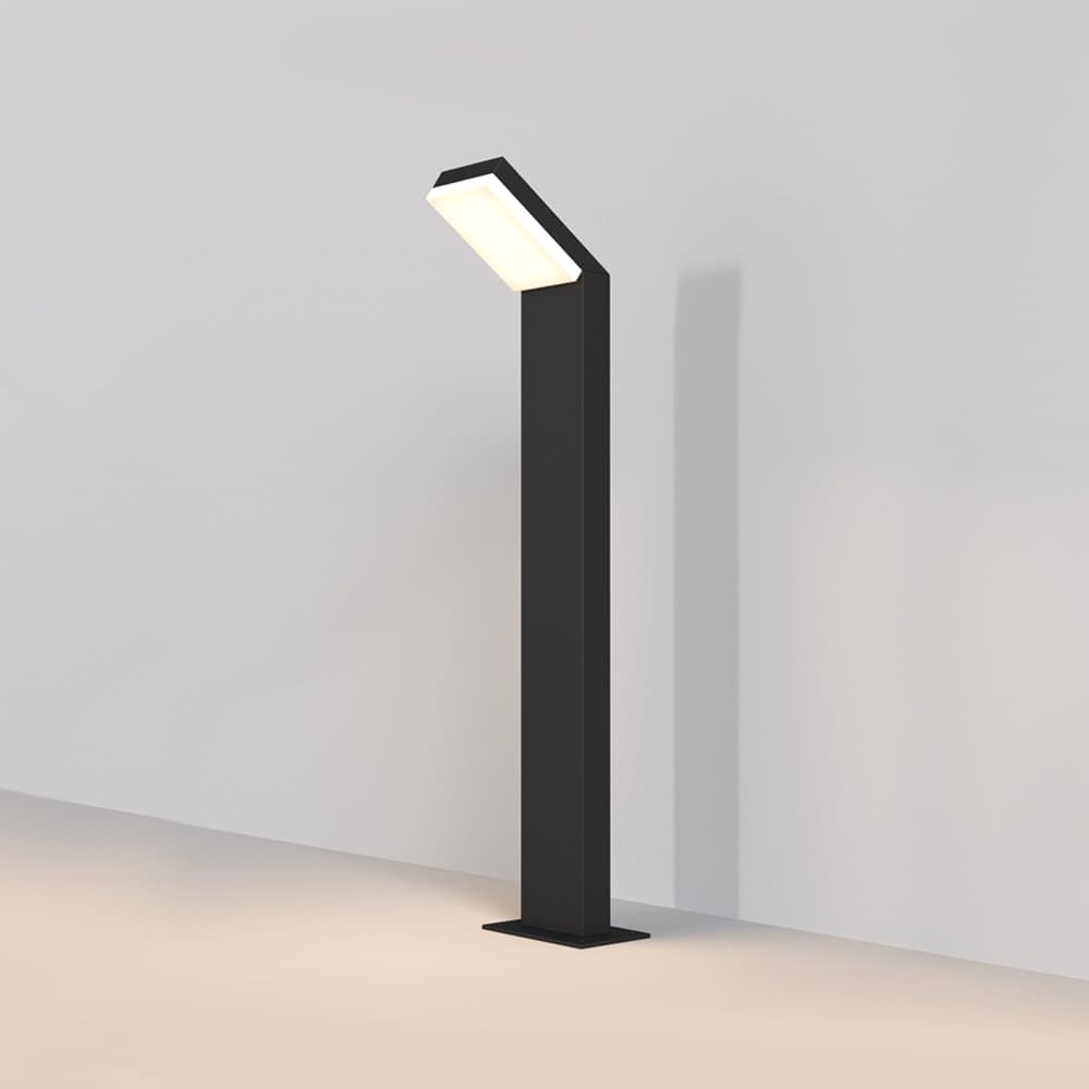 Lampada Da Terra Moderna Da Esterno Alluminio Nero Luce Led 12W Ip54 in Lampade da terra LuceArt - Montecorvino Pugliano, commercioVirtuoso.it
