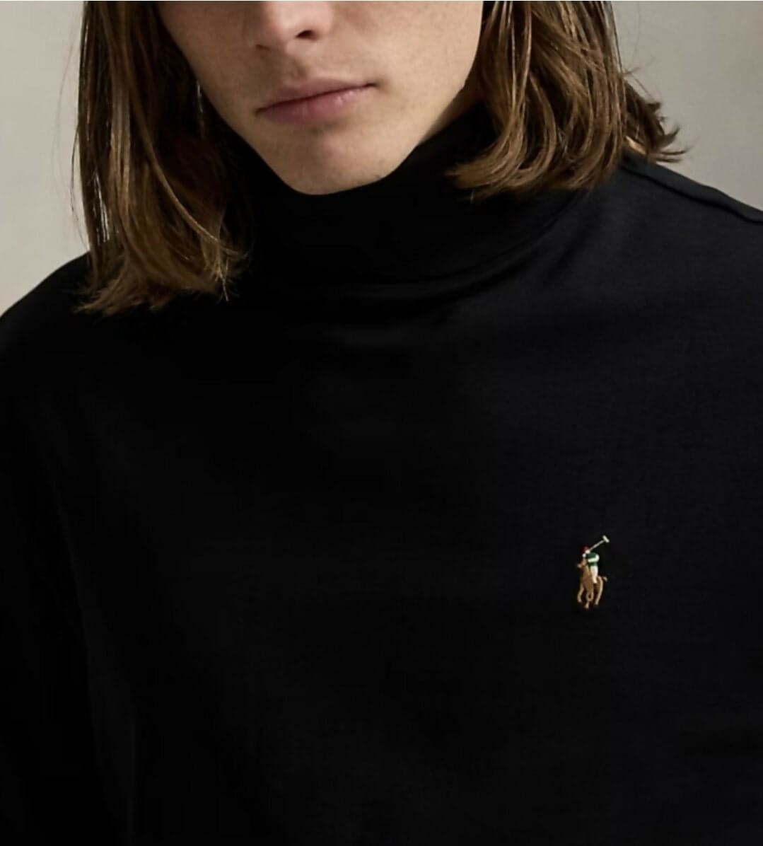 Polo Ralph Lauren Dolcevita Uomo in cotone SOFT COTTON ROLL NECK - Maglietta a manica lunga in Pullover senza maniche e gilet fatti a maglia Euforia - Bronte, commercioVirtuoso.it