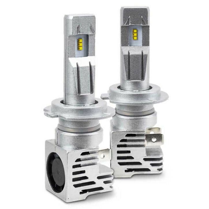 Coppia lampade kit led zes m3 per auto moto camion h7 bianco 6500k 120w 12-24v ip65 ventola di raffreddamento in Luci diurne Solgeny - Besate, commercioVirtuoso.it