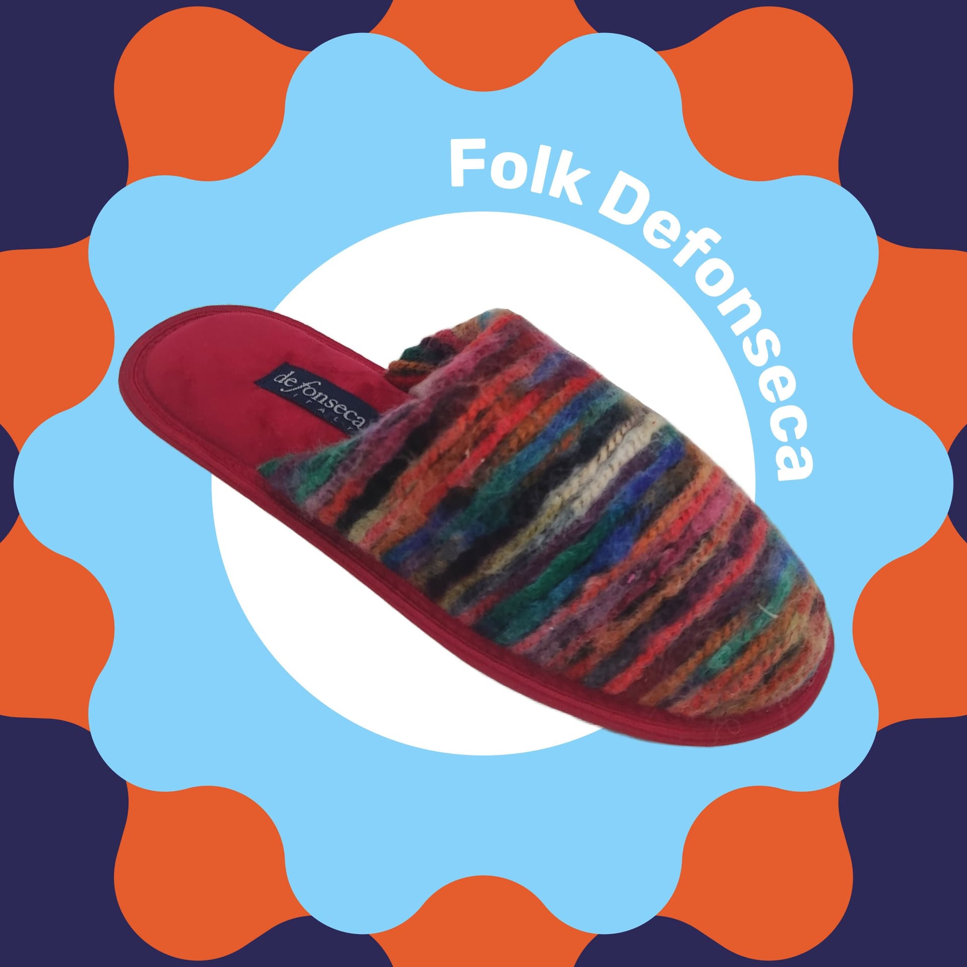 de fonseca Folk Meravigliose Ciabatte Artistiche da Donna, Pantofole Invernali in Cotone di Prima Scelta, Slippers Comode e Lavabili per Casa, Ultima Moda qualità in Ciabatte moda Primo Calzature - Venezia, commercioVirtuoso.it