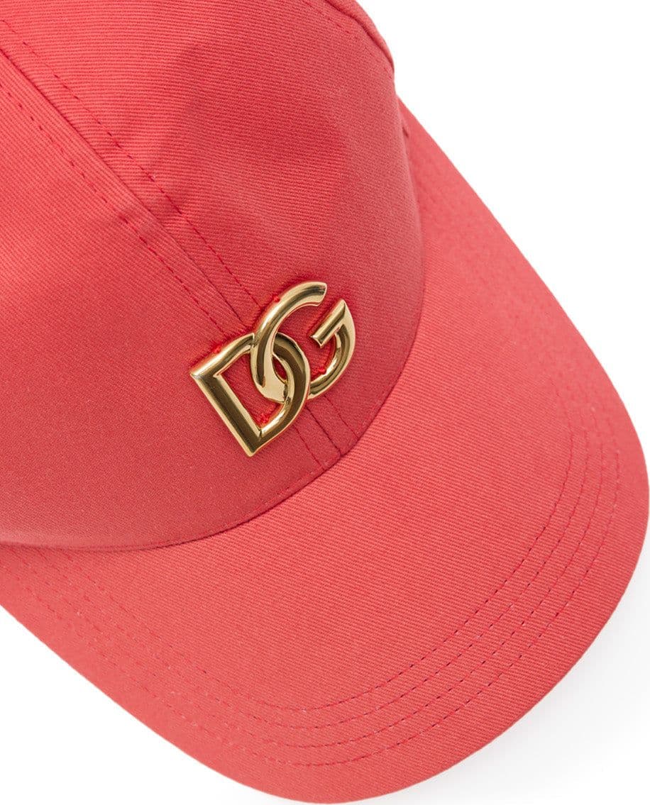 Dolce &amp; Gabbana Cappellino Baseball Rosso con Logo Gold DG da uomo in Cappellini da baseball Drestige - Casamassima, commercioVirtuoso.it