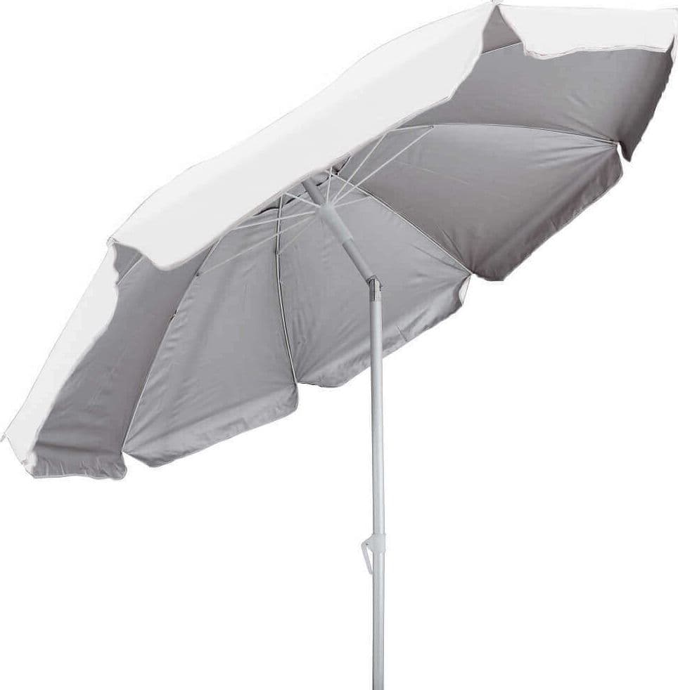 Ombrellone da spiaggia in alluminio colore bianco tondo 2,2 m Bianco in Ombrelloni Milani Home - Dueville, commercioVirtuoso.it