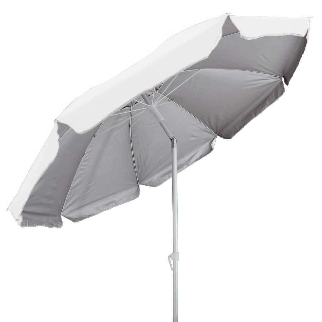 Ombrellone da spiaggia in alluminio colore bianco tondo 2,2 m Bianco in Ombrelloni Milani Home - Dueville, commercioVirtuoso.it